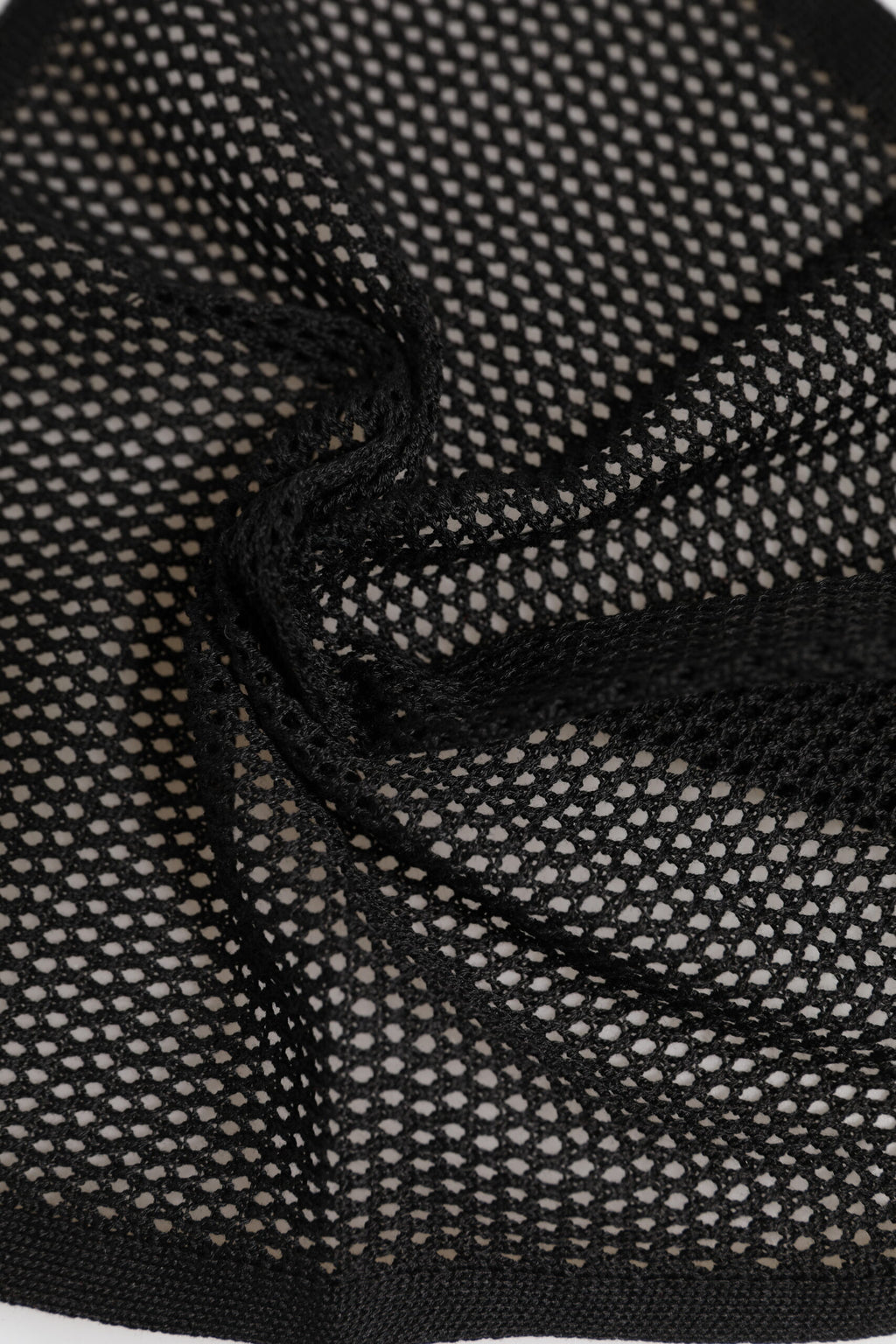 Dolce &amp; Gabbana Schwarz gemusterter quadratischer Foulard-Schal aus Baumwolle