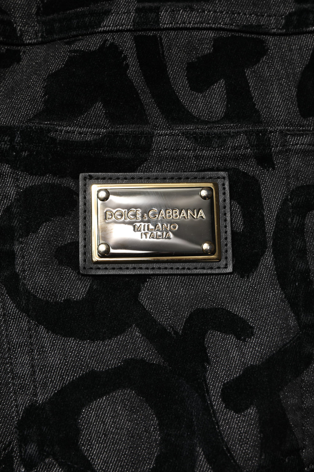 Dolce &amp; Gabbana Graue, gerade geschnittene Jeans mit DG-Logo aus Baumwolle für Herren