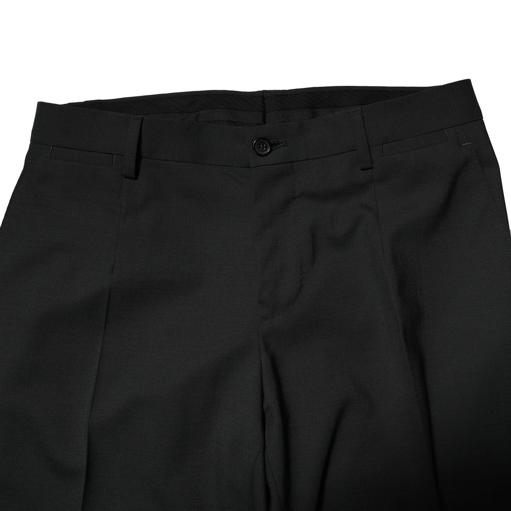 Dolce &amp; Gabbana – Zweiteiliger, einreihiger Anzug aus schwarzer Wolle