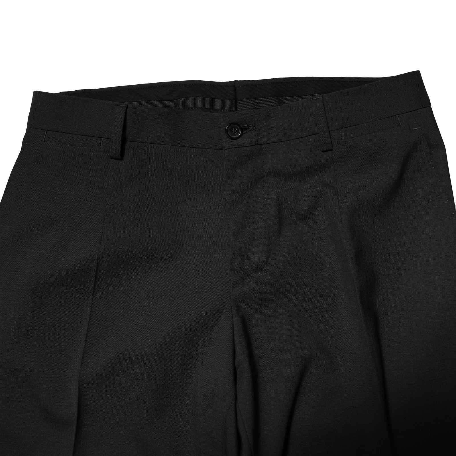Dolce &amp; Gabbana – Zweiteiliger, einreihiger Anzug aus schwarzer Wolle
