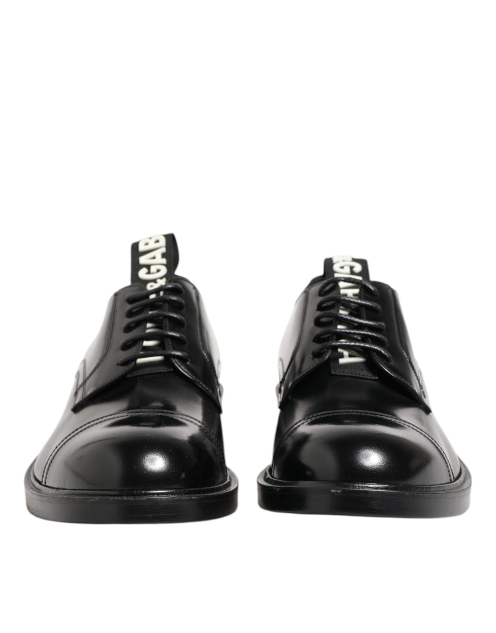 Dolce &amp; Gabbana – Schwarze Lederschuhe zum Schnüren für Herren