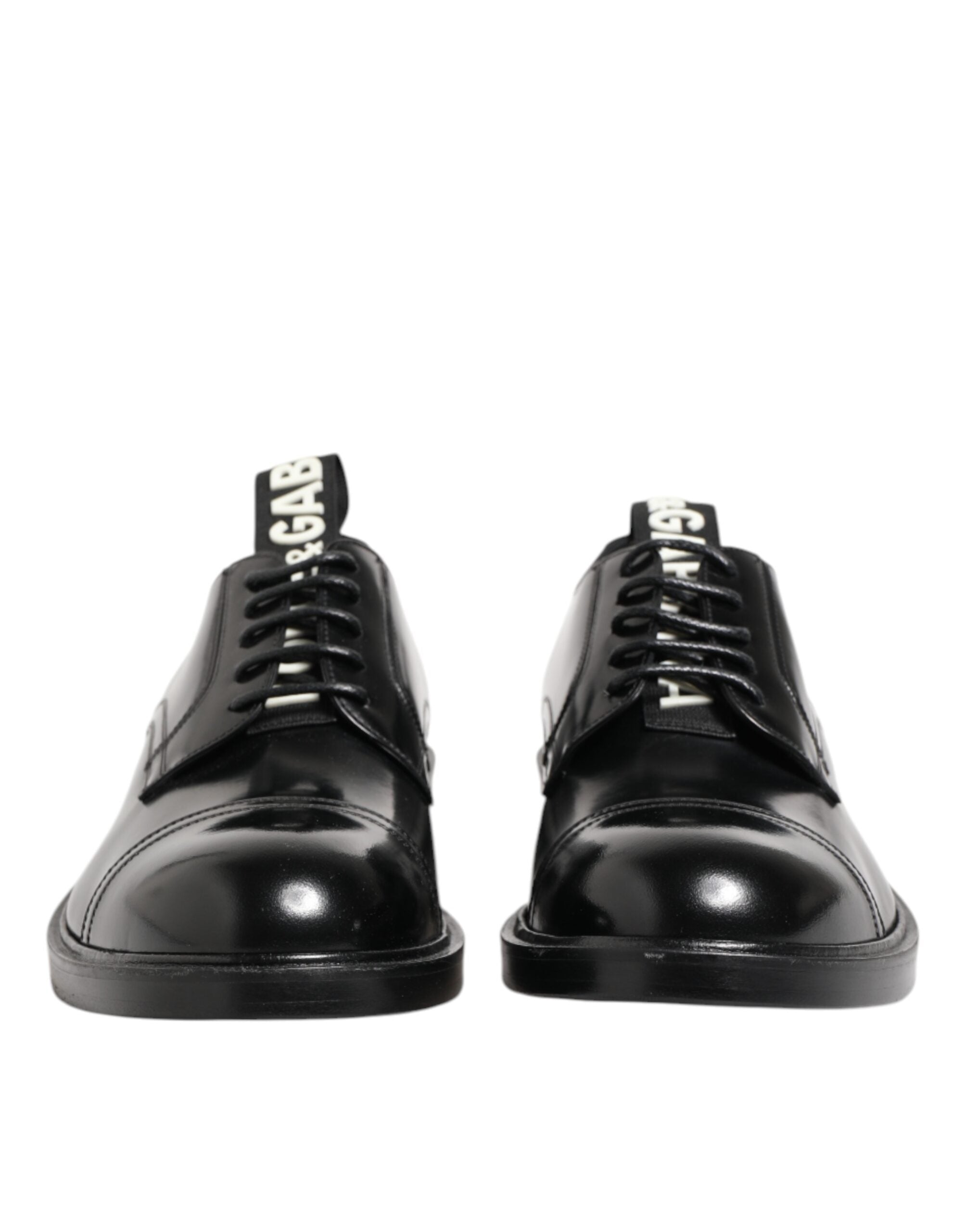 Dolce &amp; Gabbana – Schwarze Lederschuhe zum Schnüren für Herren