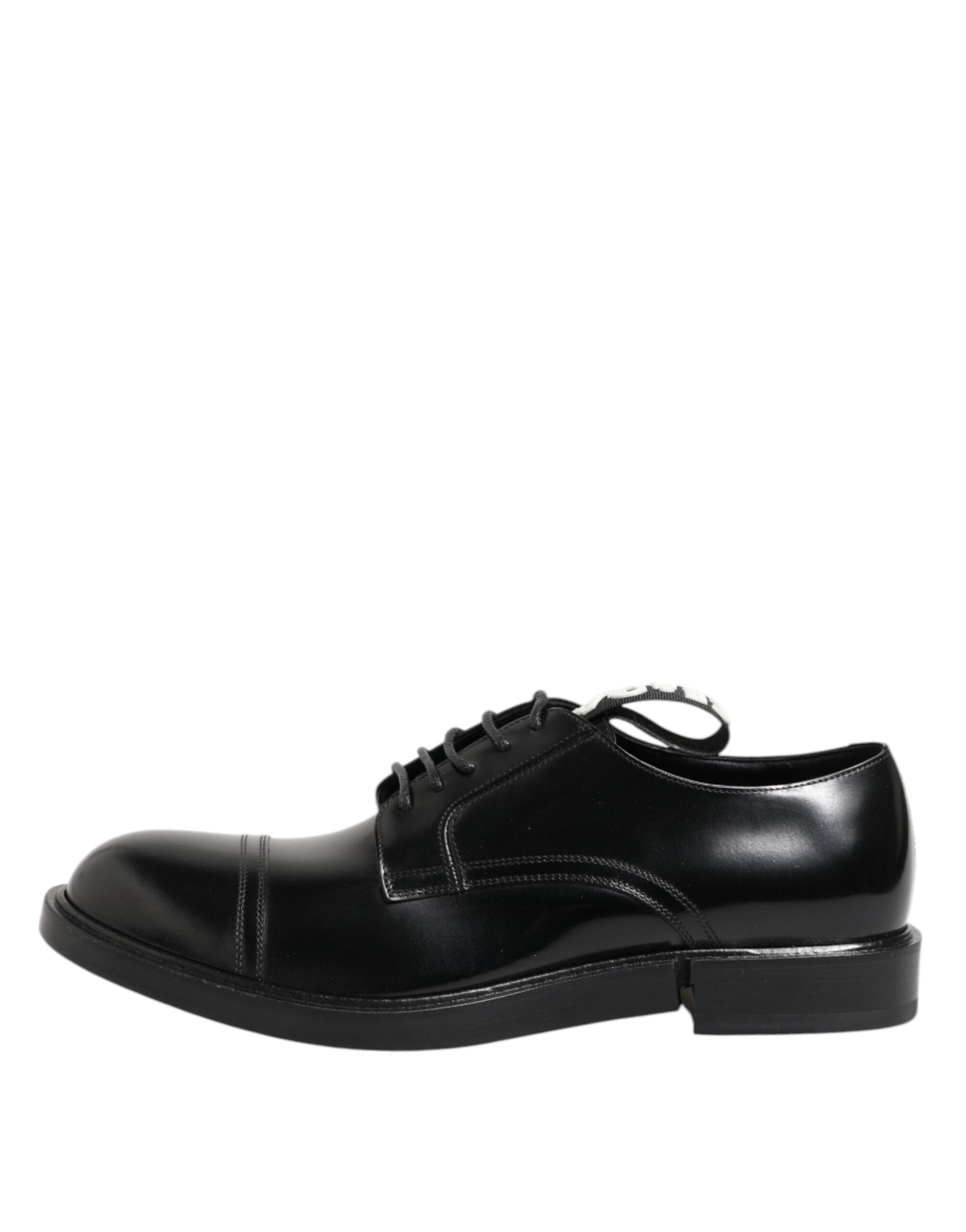 Dolce &amp; Gabbana – Schwarze Lederschuhe zum Schnüren für Herren
