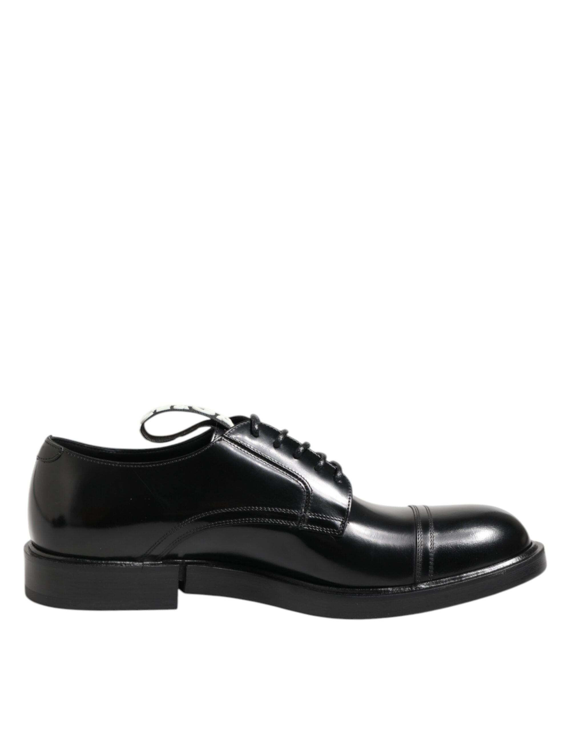 Dolce &amp; Gabbana – Schwarze Lederschuhe zum Schnüren für Herren