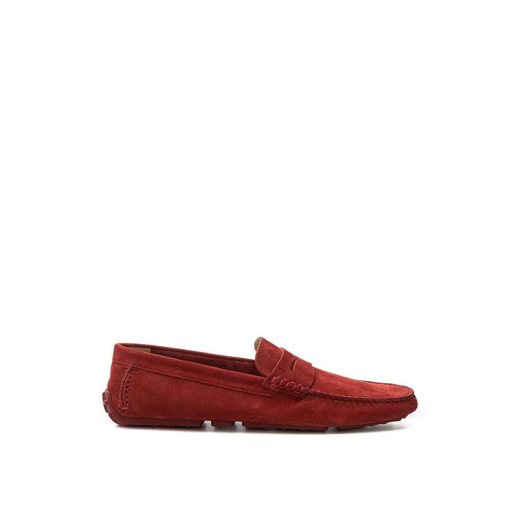 Bally Bordeauxroter Lederloafer