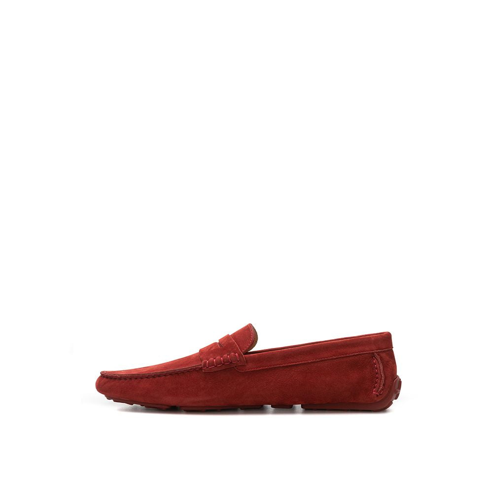 Bally Bordeauxroter Lederloafer
