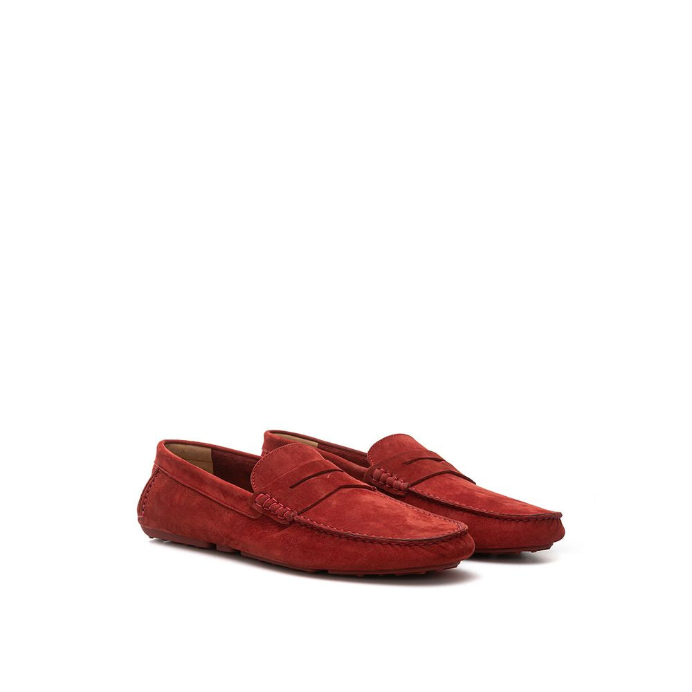 Bally Bordeauxroter Lederloafer
