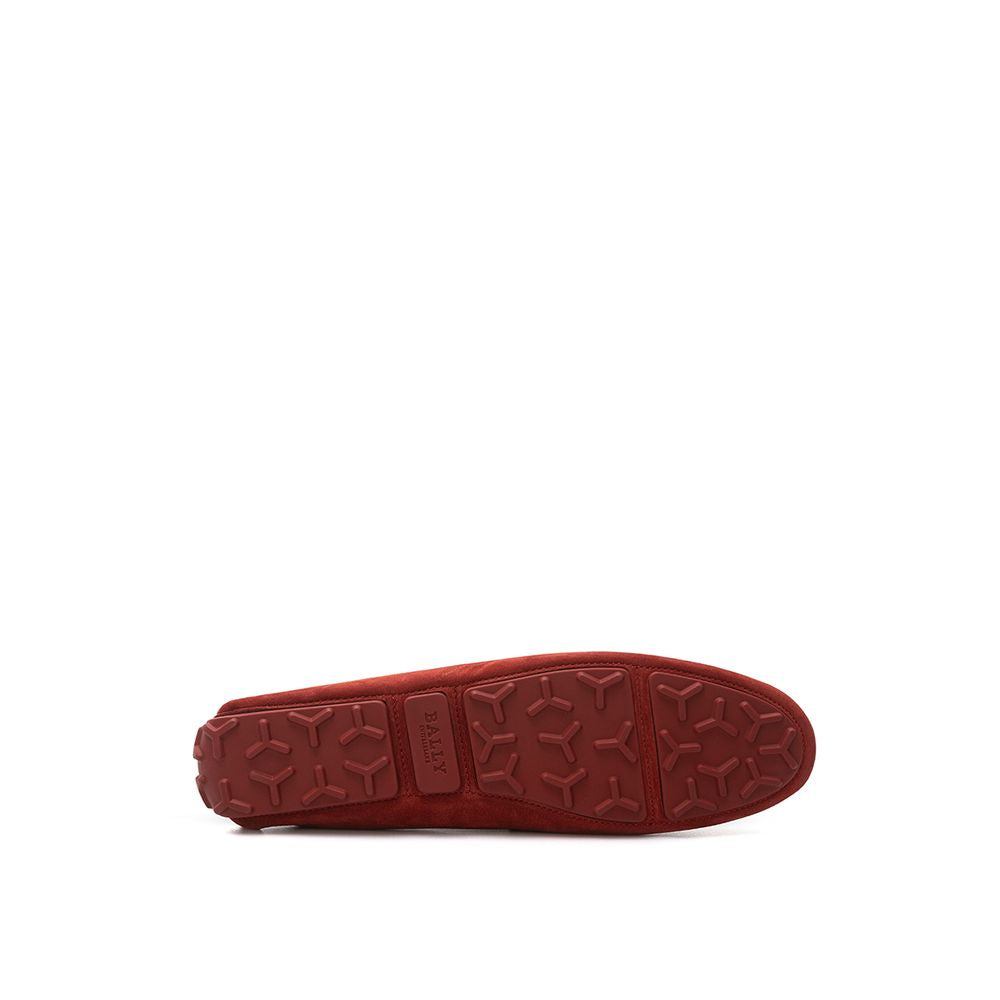 Bally Bordeauxroter Lederloafer
