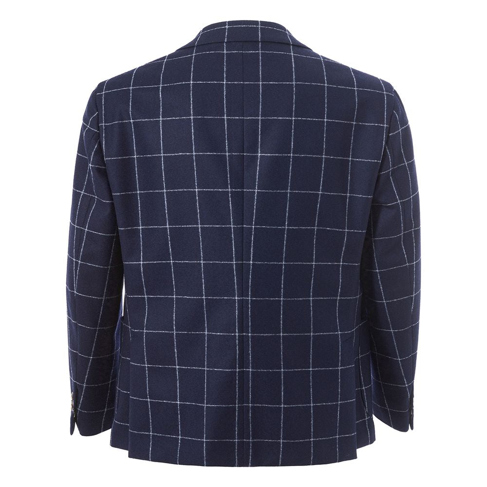 Malo Blaue Wolljacke