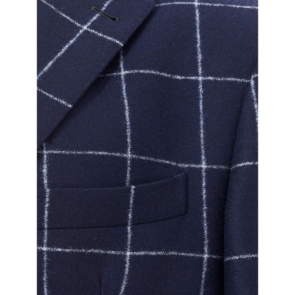 Malo Blaue Wolljacke