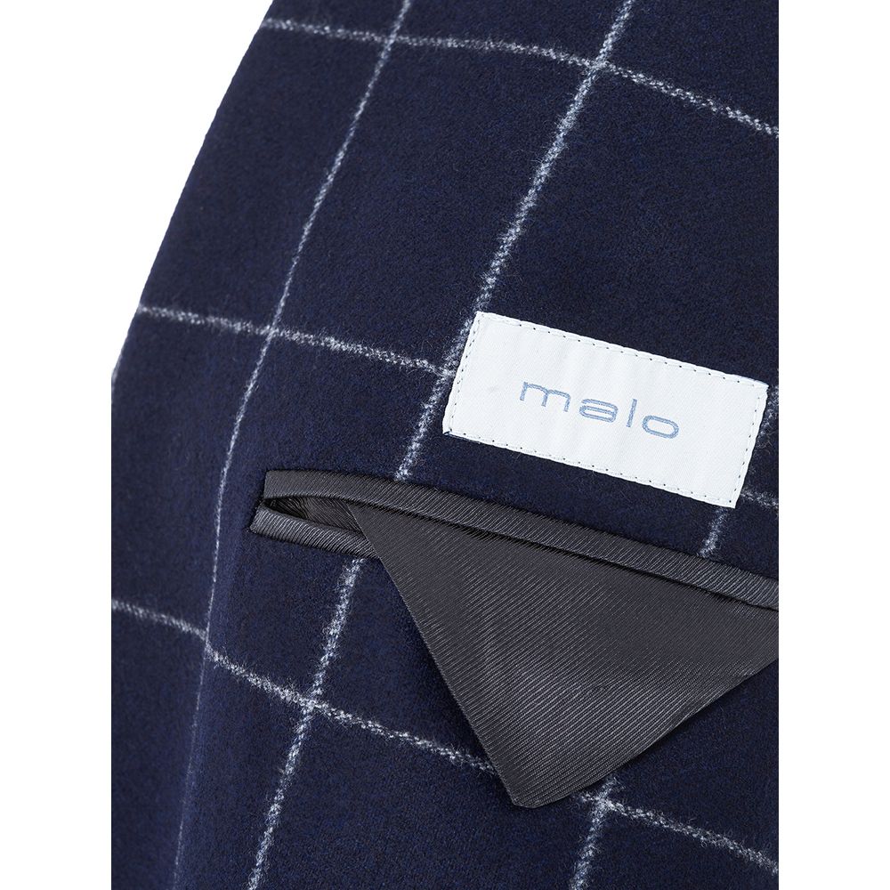 Malo Blaue Wolljacke