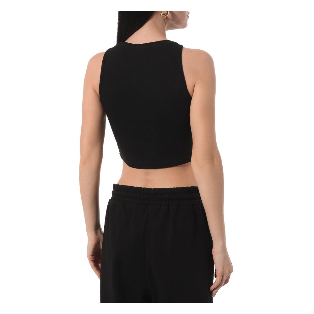 Comme Des Fuckdown Black Cotton Tops & T-Shirt
