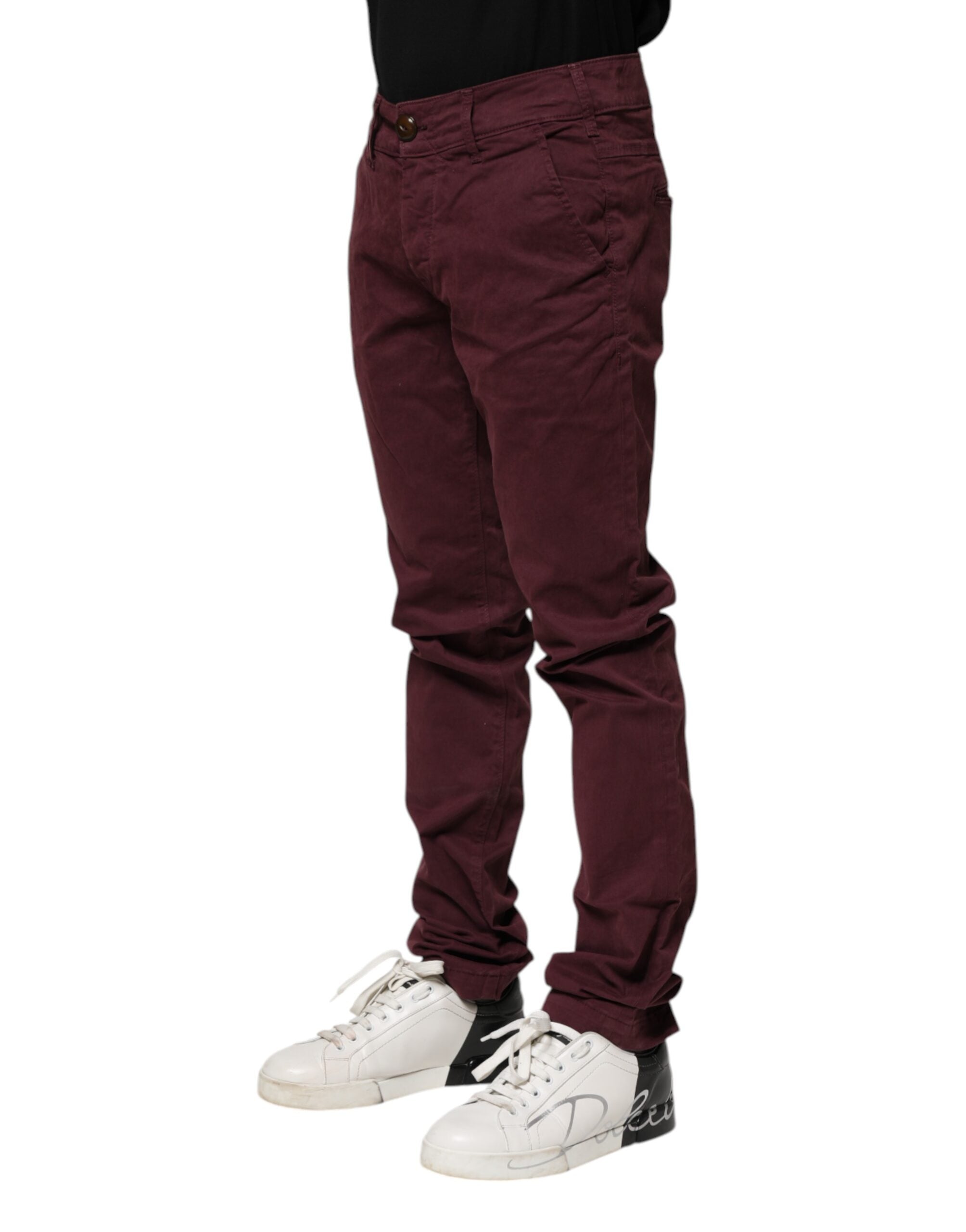CYCLE Kastanienbraune Skinny Fit Jeans aus Baumwoll-Stretch für Herren