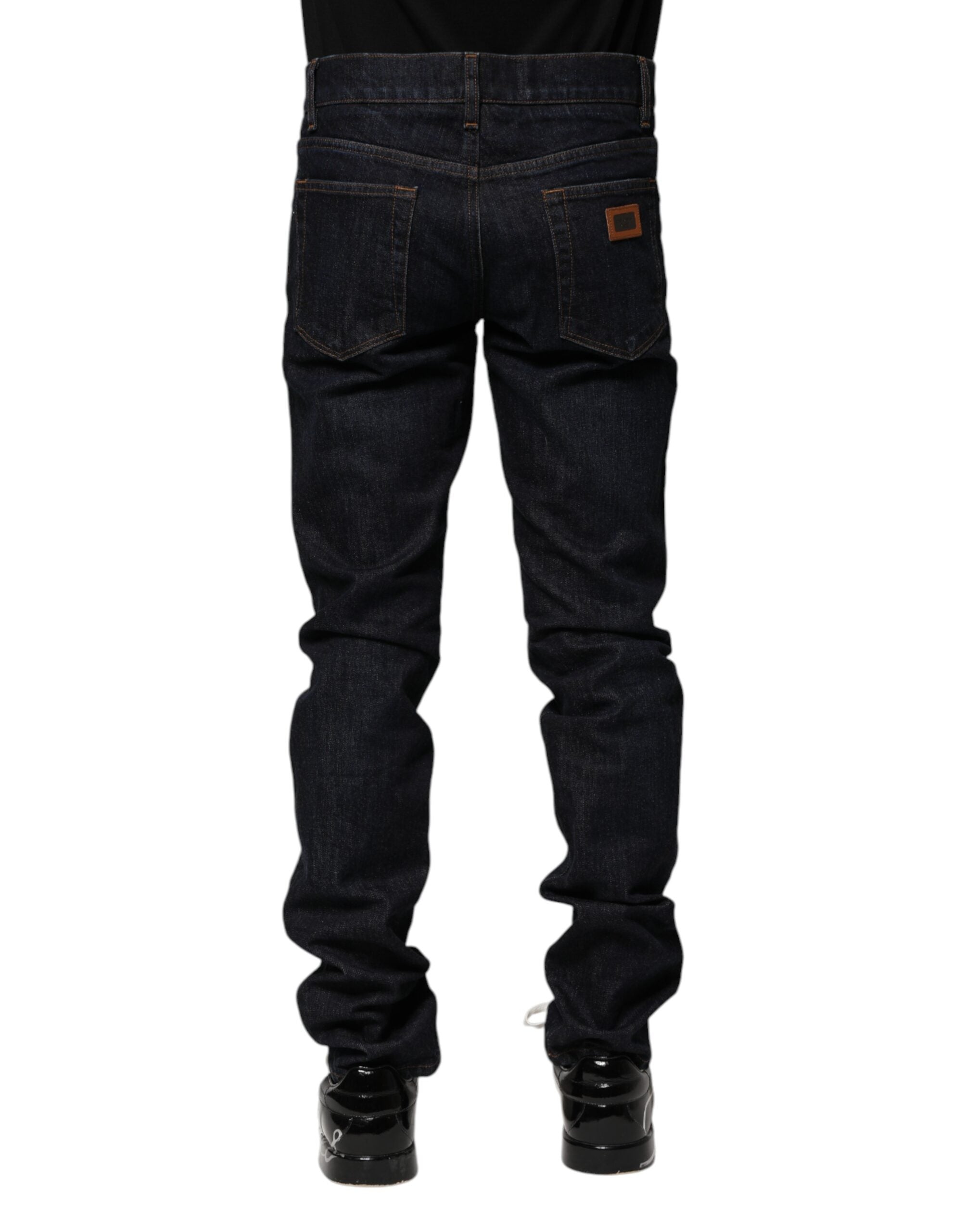 Dolce &amp; Gabbana Schwarze Skinny-Jeans aus Baumwolle für Herren