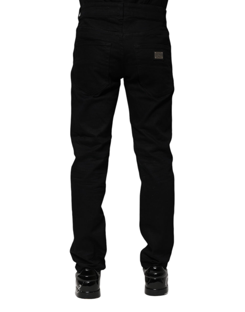 Dolce &amp; Gabbana – Schwarze Skinny-Jeans aus Baumwolle