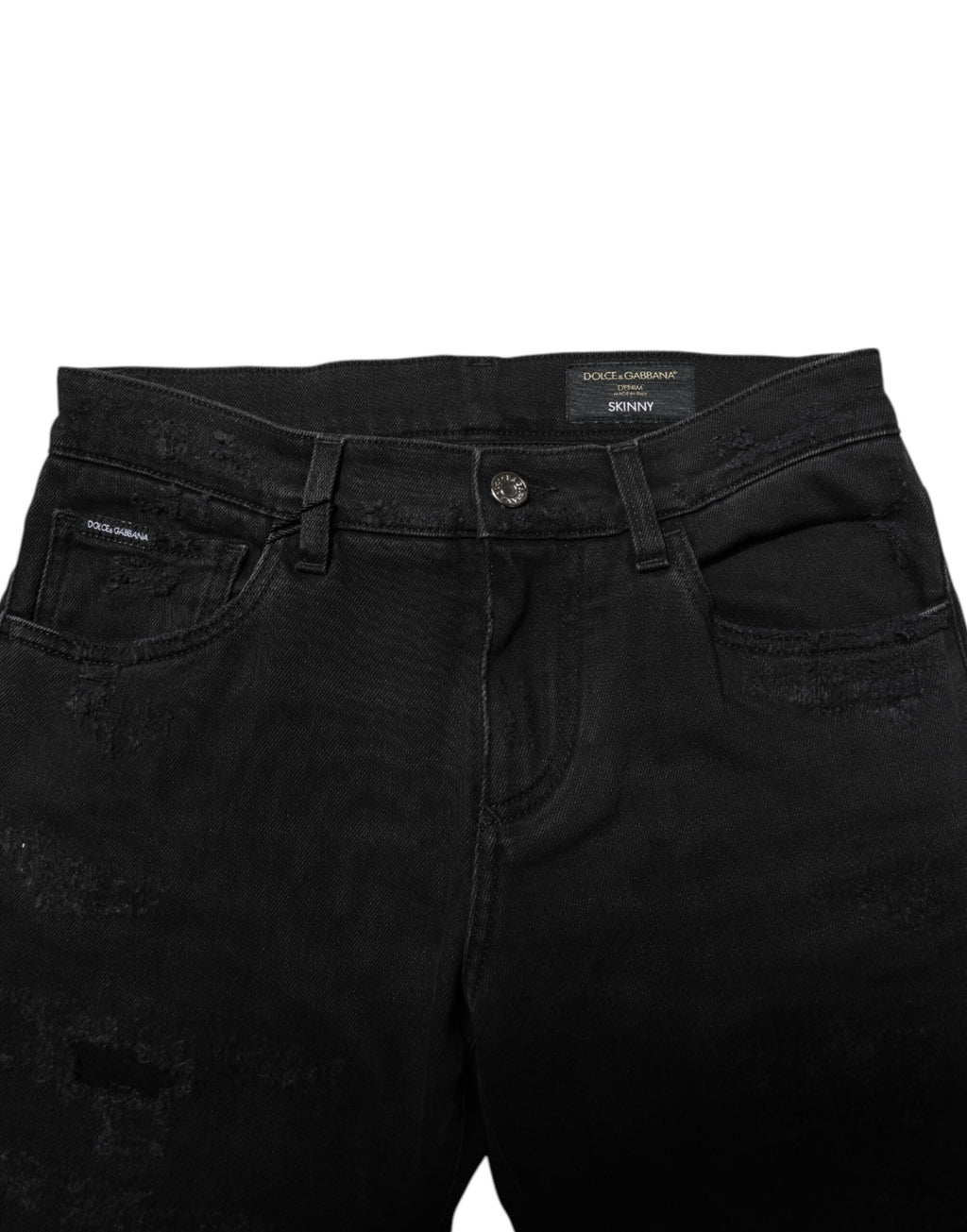 Dolce &amp; Gabbana Schwarze Skinny-Jeans aus Baumwolle für Herren