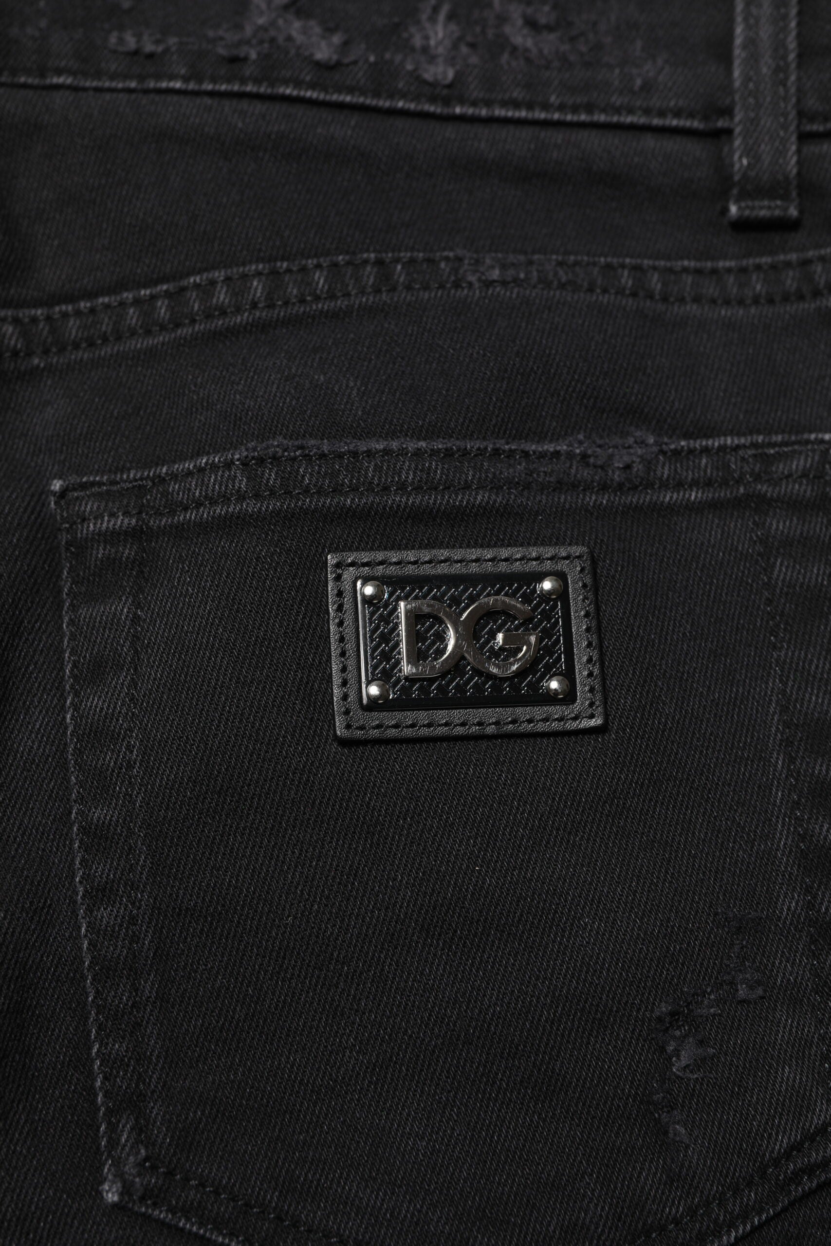 Dolce &amp; Gabbana Schwarze Skinny-Jeans aus Baumwolle für Herren
