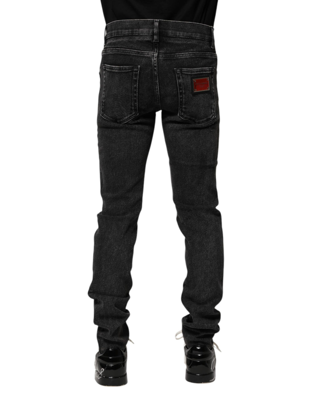 Dolce &amp; Gabbana Schwarze Skinny-Jeans aus Baumwolle für Herren