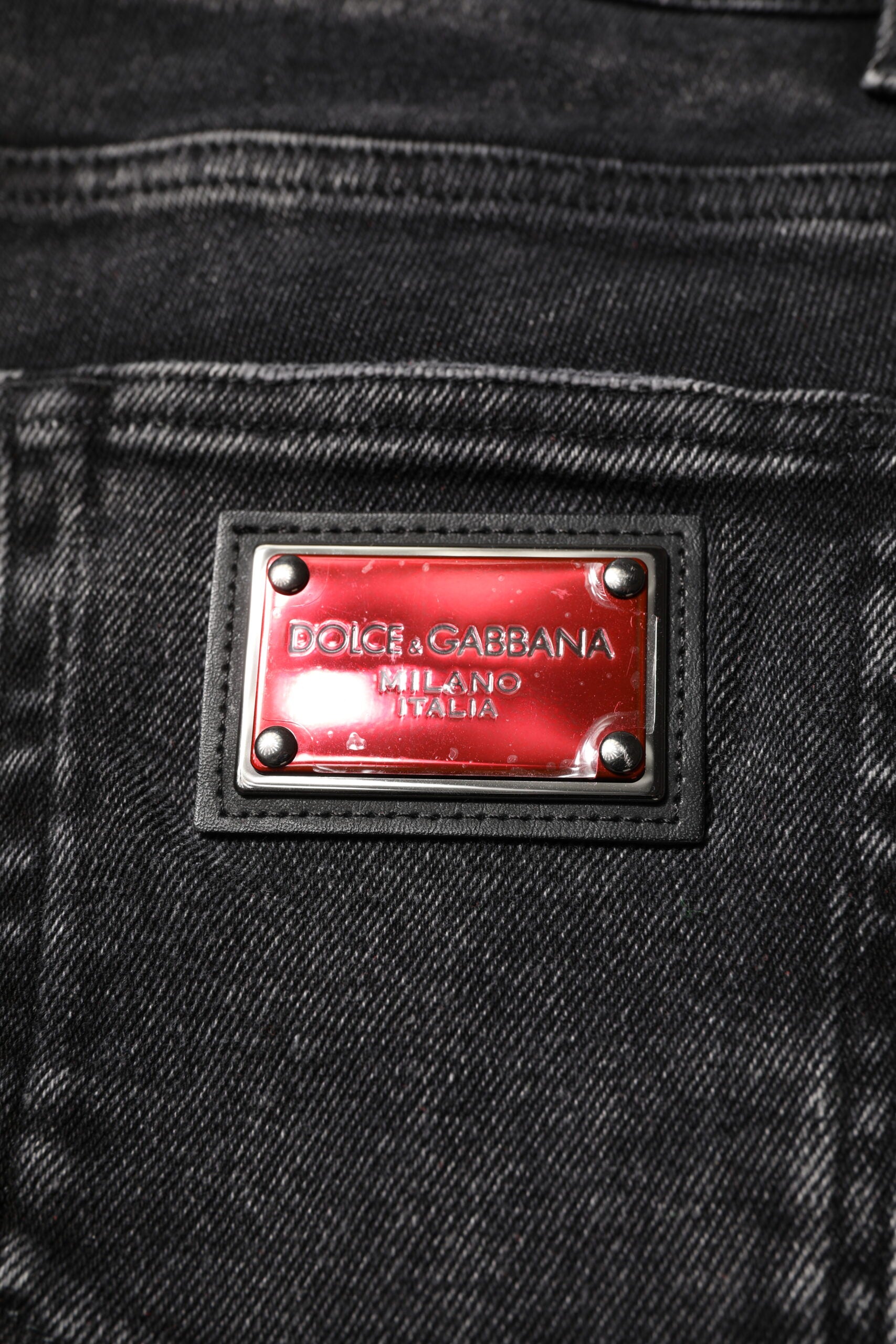 Dolce &amp; Gabbana Schwarze Skinny-Jeans aus Baumwolle für Herren