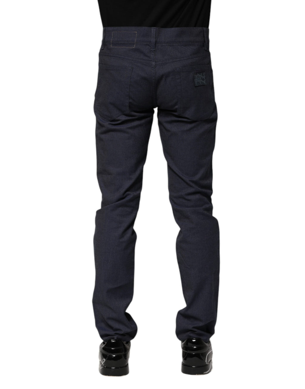 Dolce &amp; Gabbana Dunkelblaue Skinny-Jeans aus Baumwolle