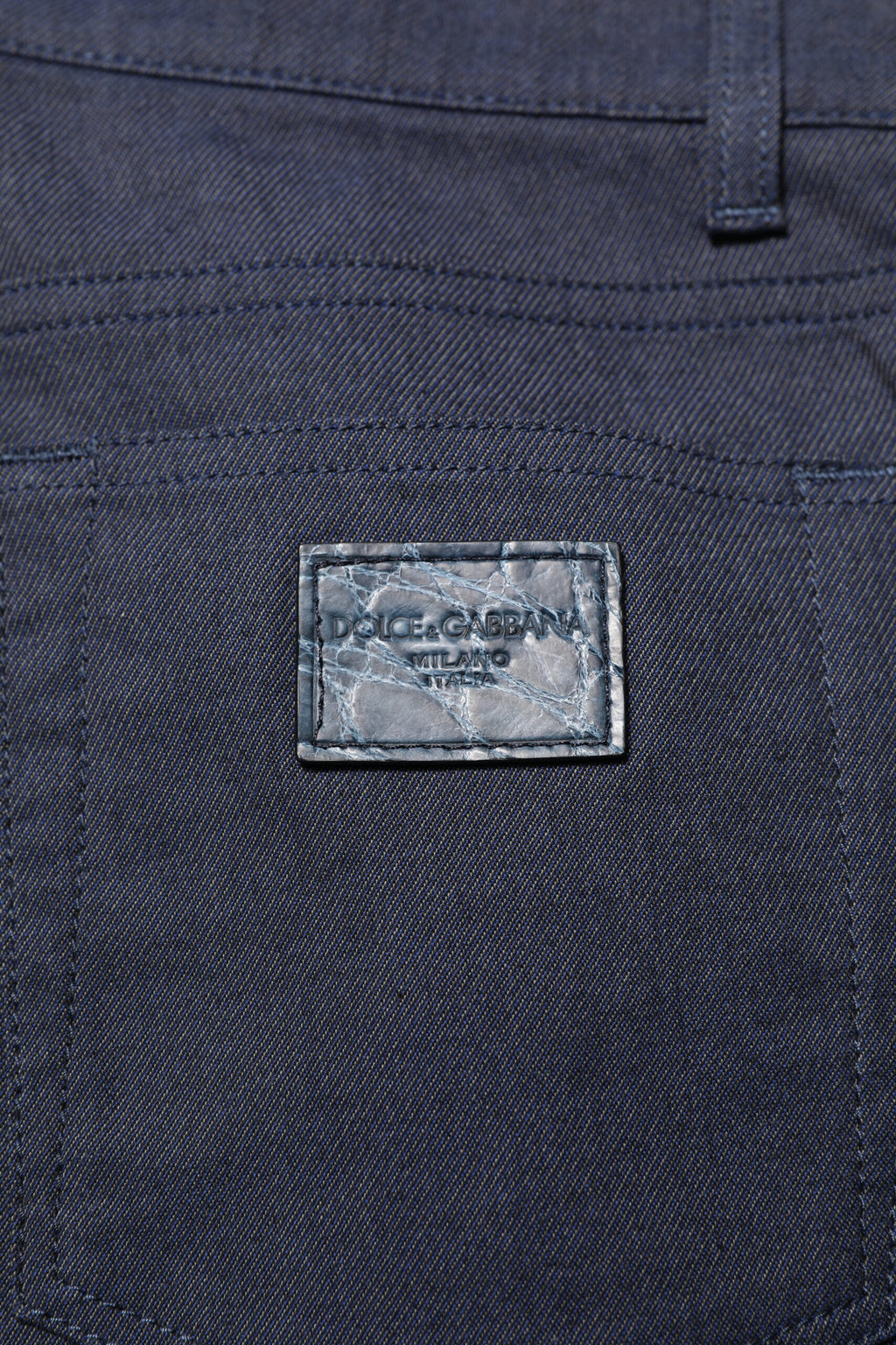Dolce &amp; Gabbana Dunkelblaue Skinny-Jeans aus Baumwolle