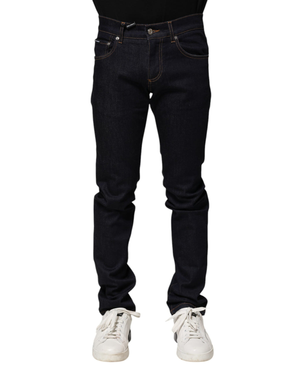 Dolce &amp; Gabbana Schwarze Skinny-Jeans aus Baumwolle für Herren