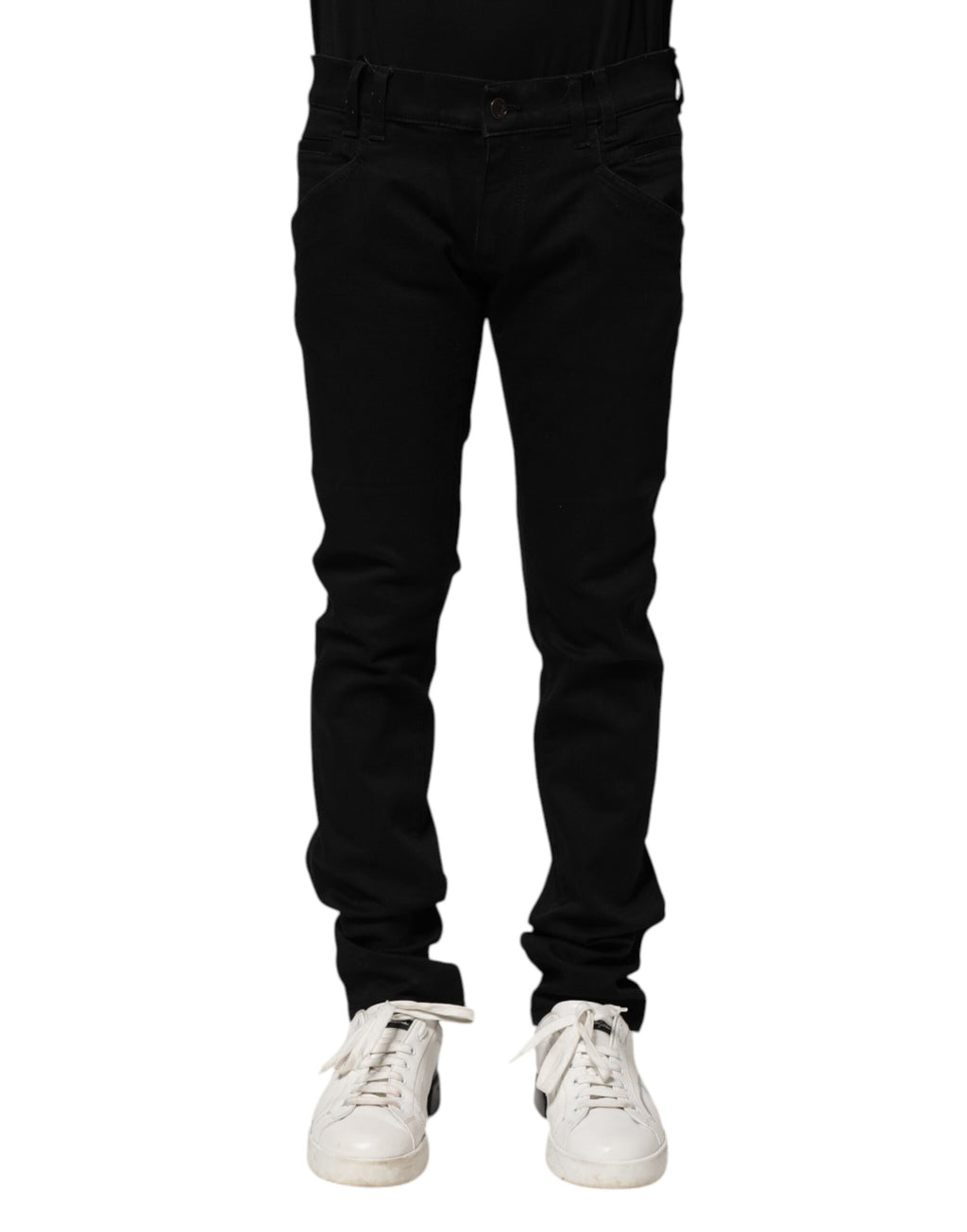 Dolce &amp; Gabbana Schwarze Skinny-Jeans aus Baumwolle für Herren