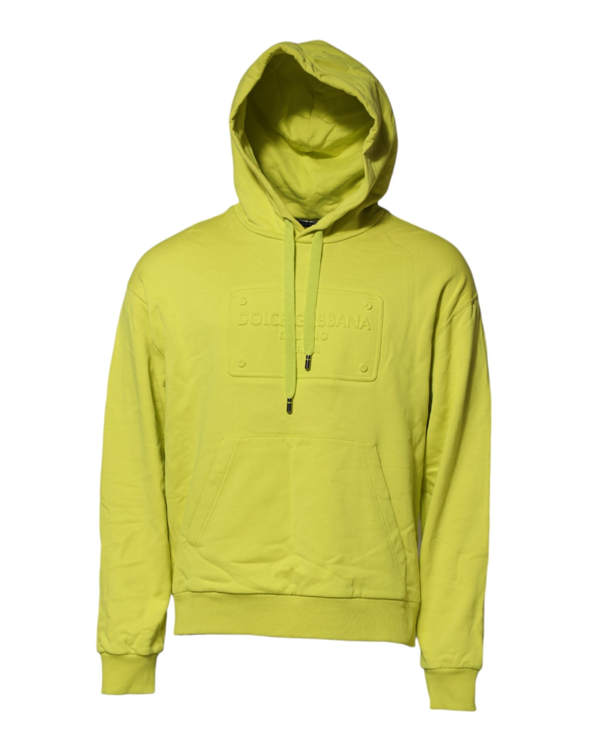 Dolce &amp; Gabbana – Grünes Sweatshirt mit Kapuze und Logo aus Baumwolle