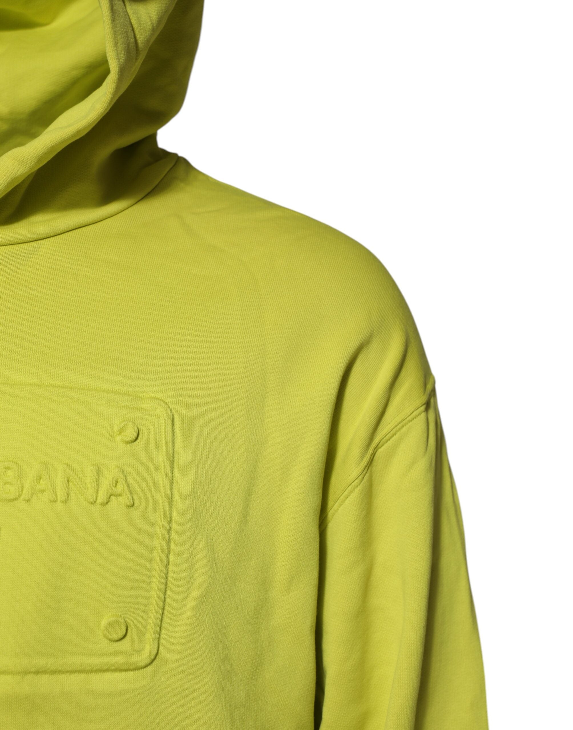 Dolce &amp; Gabbana – Grünes Sweatshirt mit Kapuze und Logo aus Baumwolle