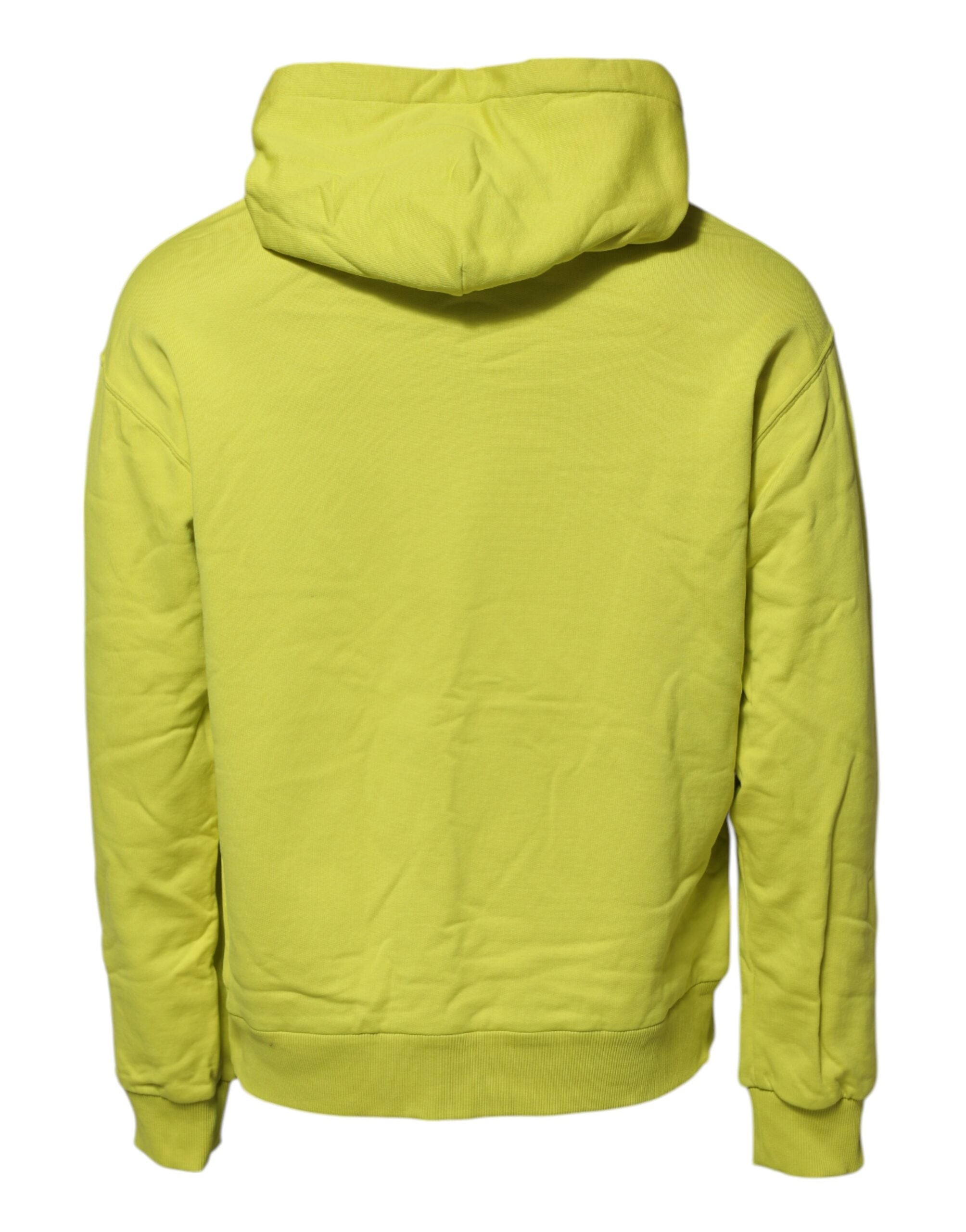 Dolce &amp; Gabbana – Grünes Sweatshirt mit Kapuze und Logo aus Baumwolle