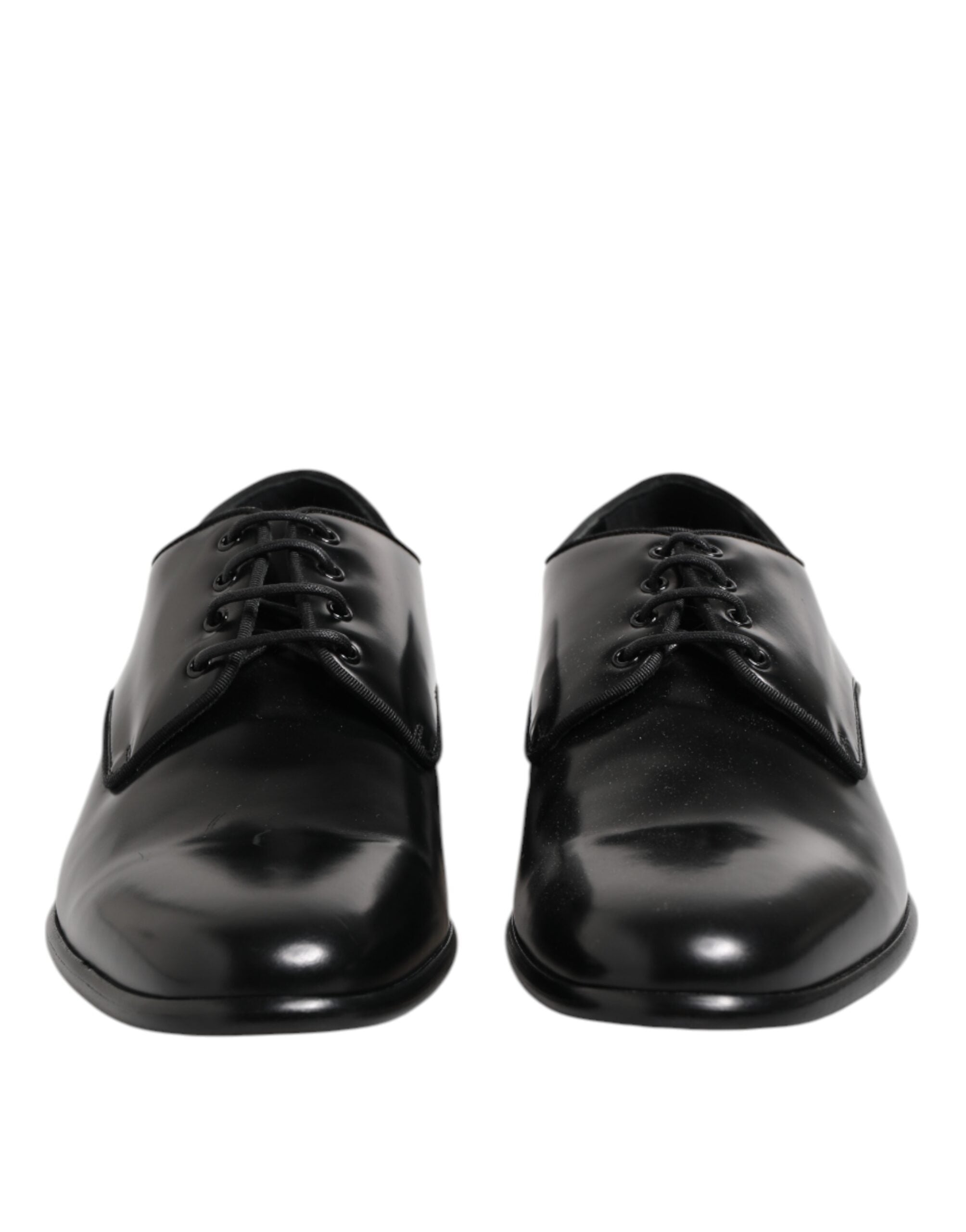 Dolce &amp; Gabbana – Derby-Schnürschuhe aus schwarzem Leder für Herren