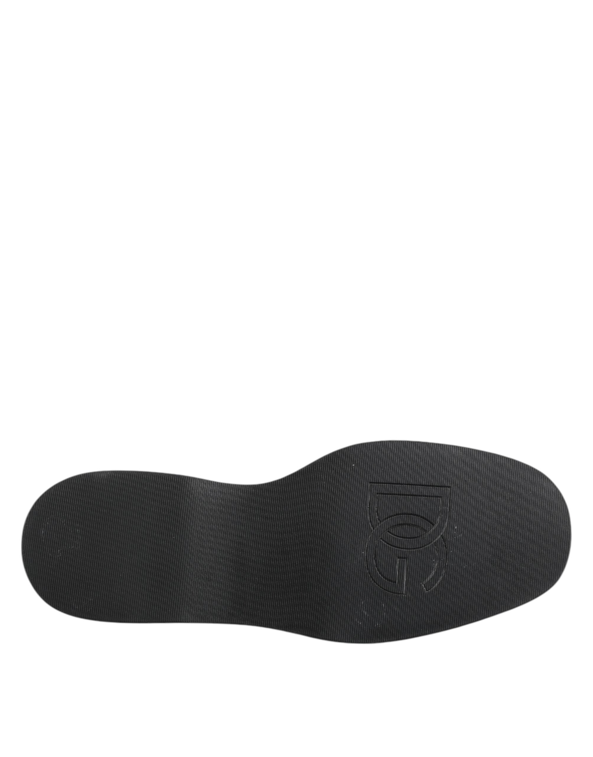 Dolce &amp; Gabbana – Derby-Schuhe für formelle Herren mit rotem Leopardenmuster