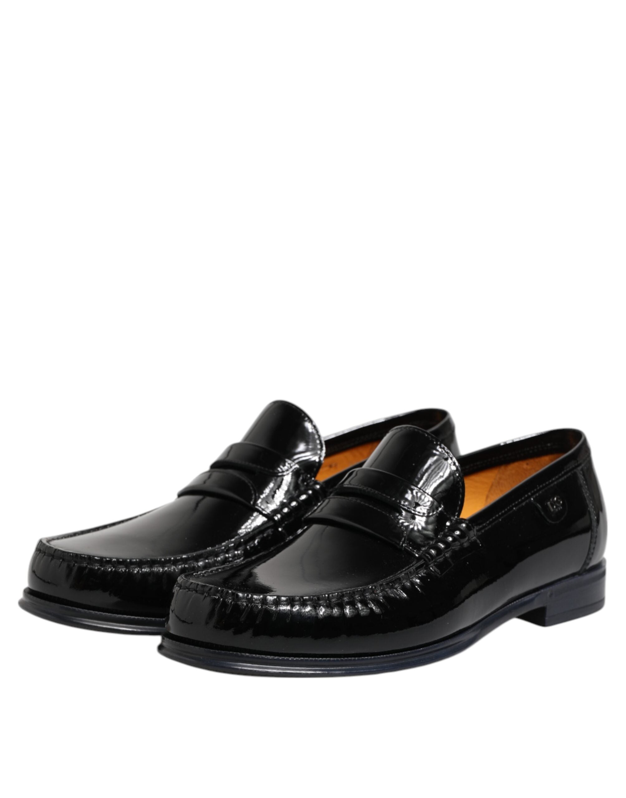 Dolce &amp; Gabbana – Slipper aus schwarzem Leder