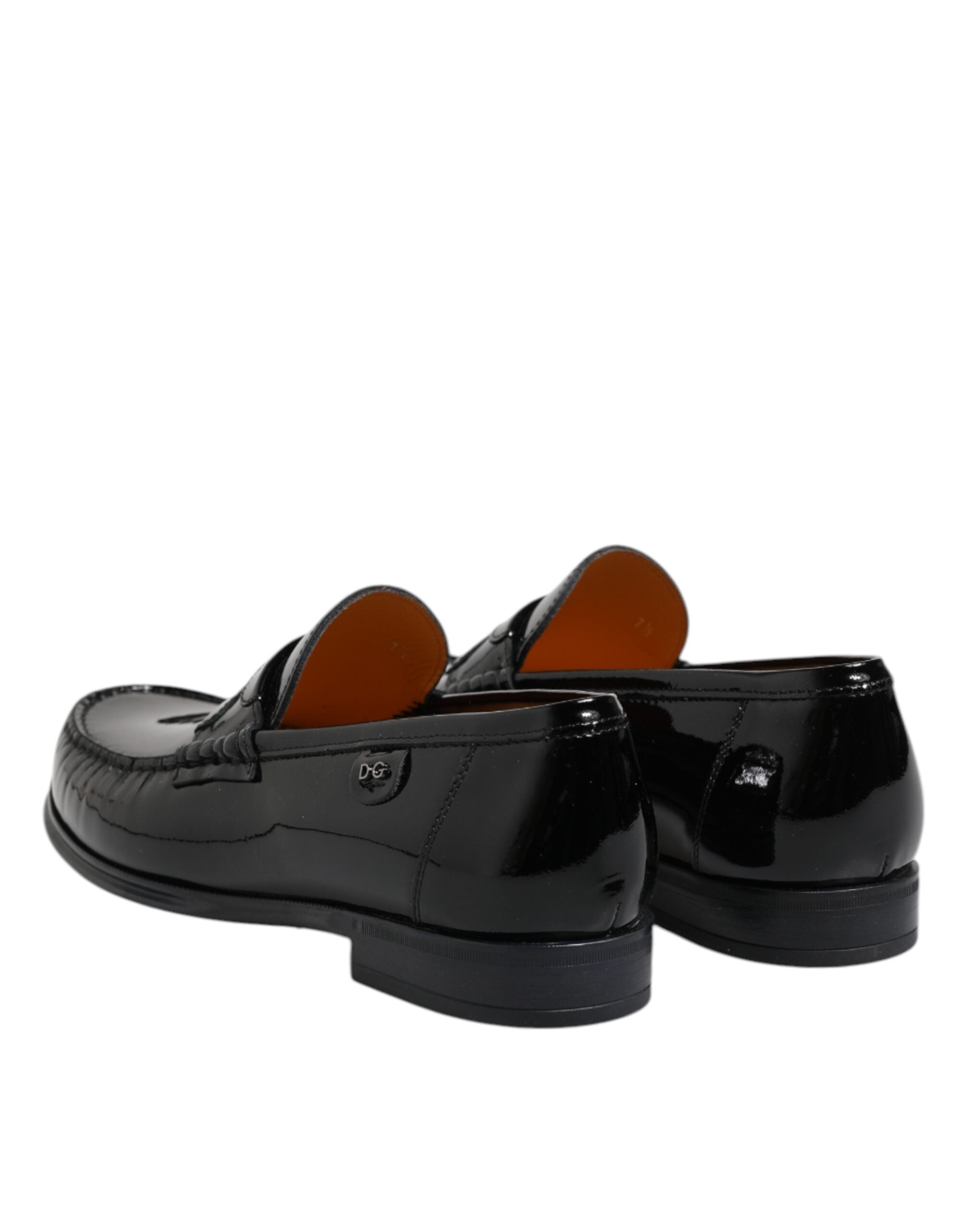 Dolce &amp; Gabbana – Slipper aus schwarzem Leder