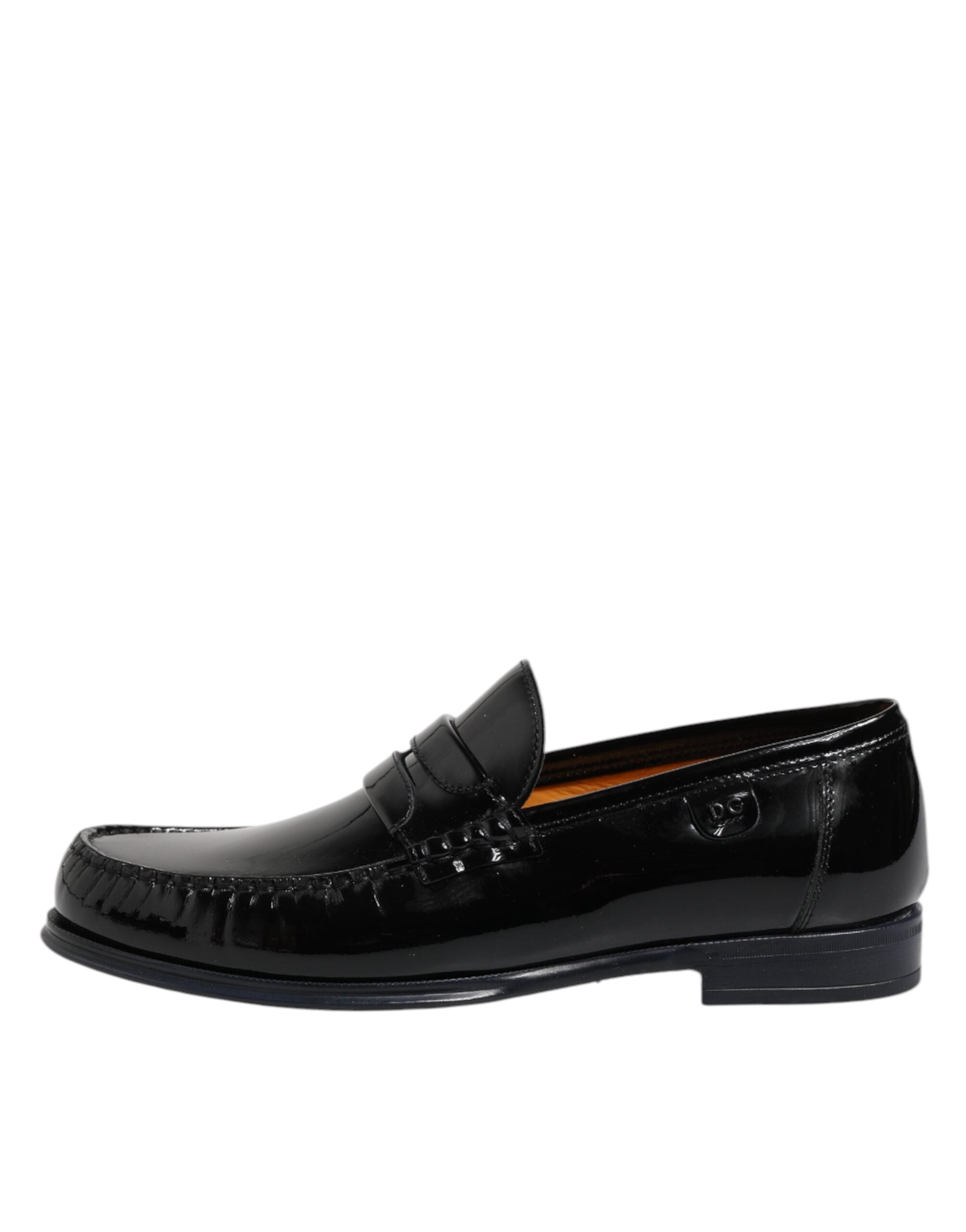 Dolce &amp; Gabbana – Slipper aus schwarzem Leder
