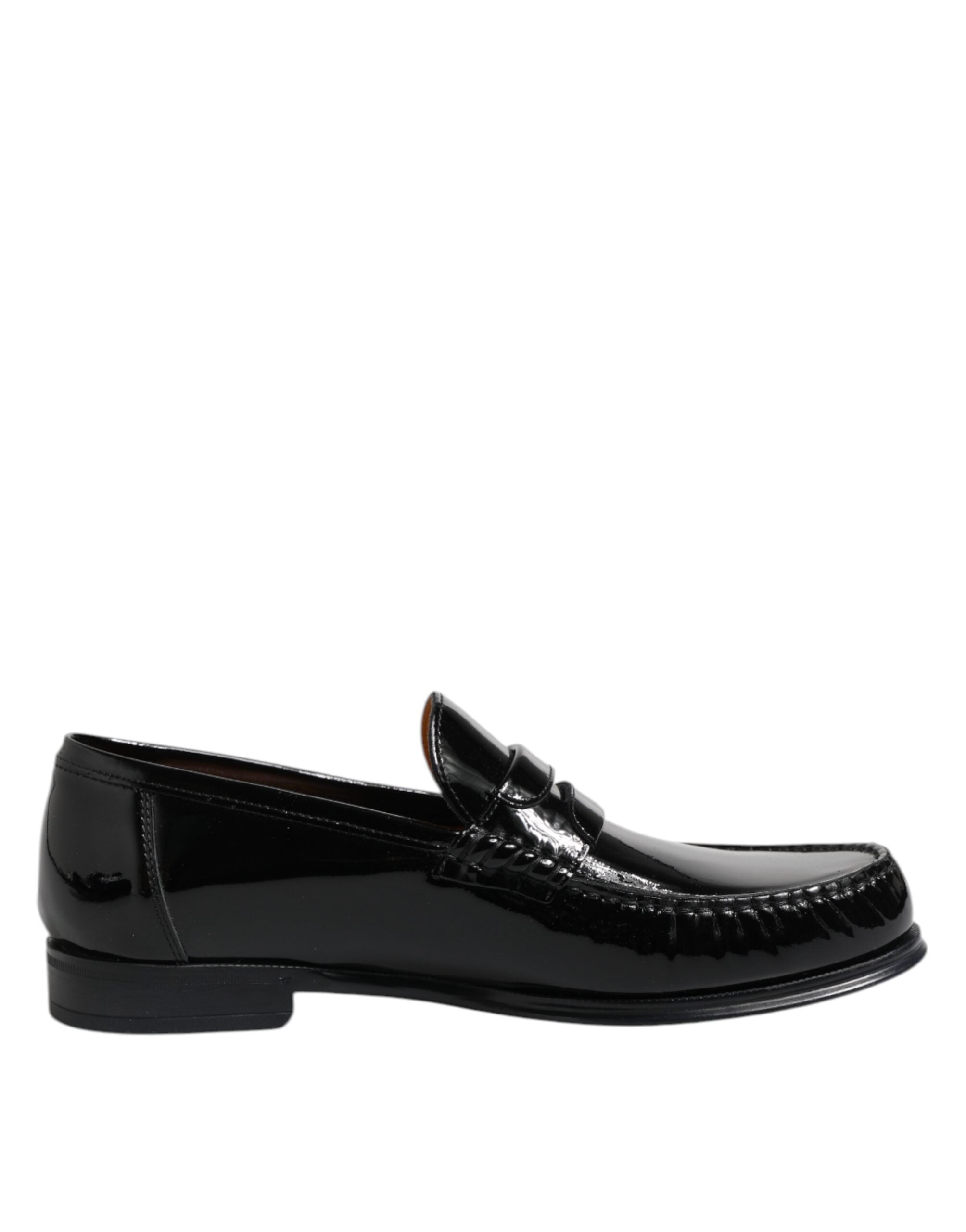 Dolce &amp; Gabbana – Slipper aus schwarzem Leder