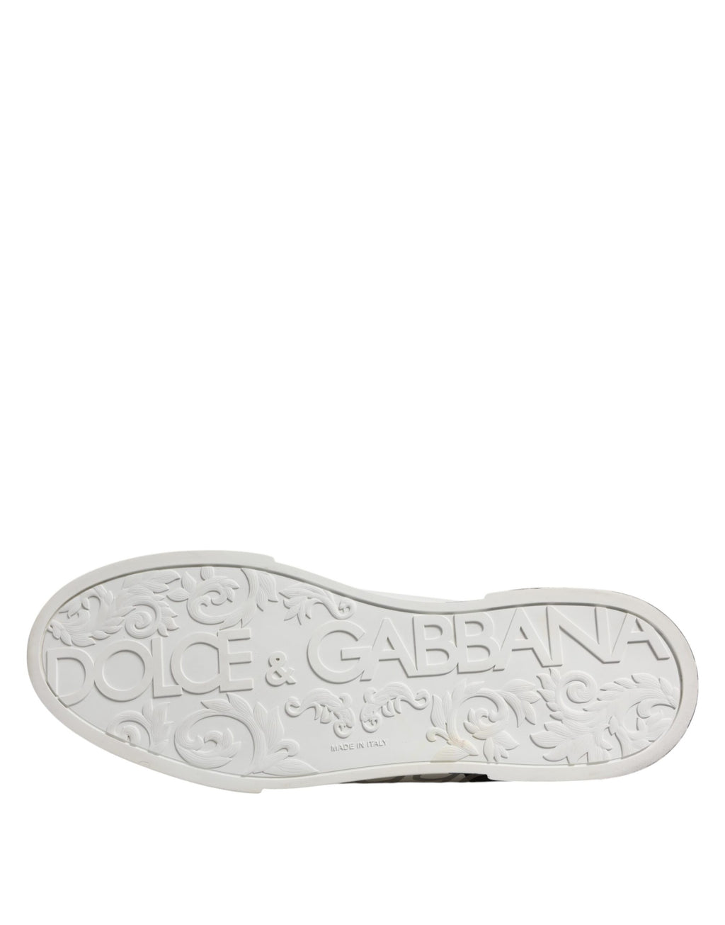 Dolce &amp; Gabbana Weiß Schwarz Logo Low Top Leder Sneakers Schuhe