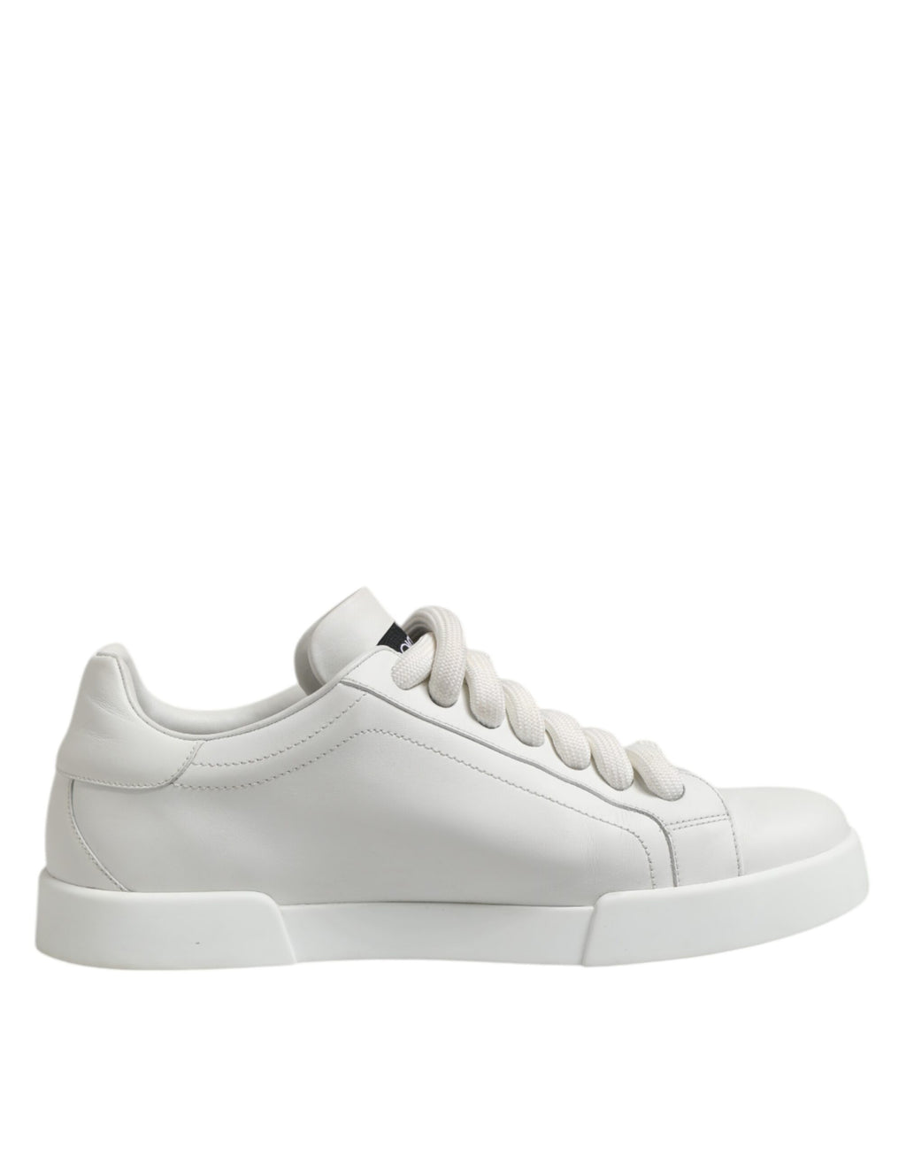 Dolce &amp; Gabbana – Weiße, niedrige Sneakers mit Logo und Schnürung für Herren