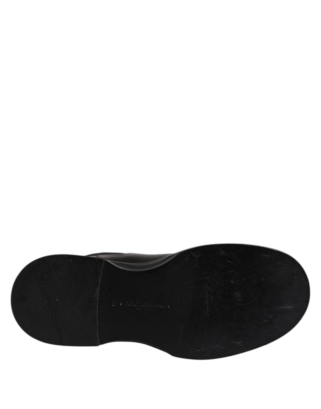Dolce &amp; Gabbana – Halbhohe Stiefel aus schwarzem Leder mit Absatz