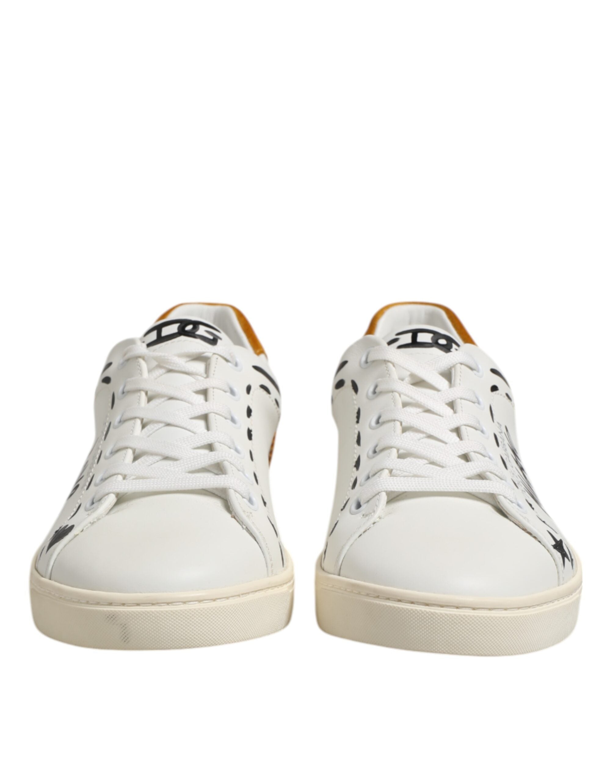 Dolce &amp; Gabbana MILANO Low Top Sneakers aus weißem Leder