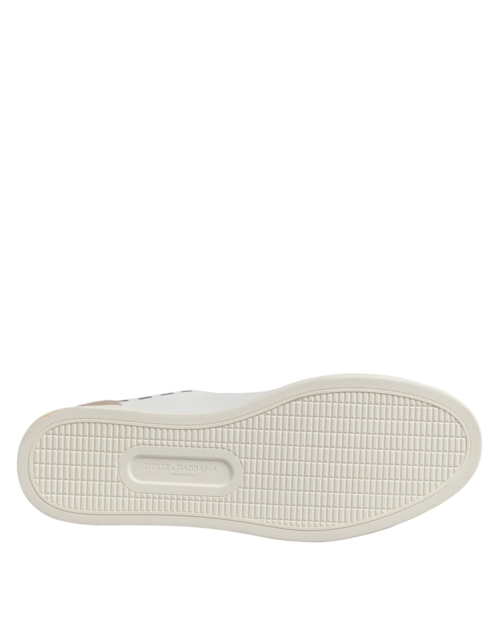 Dolce &amp; Gabbana MILANO Low Top Sneakers aus weißem Leder