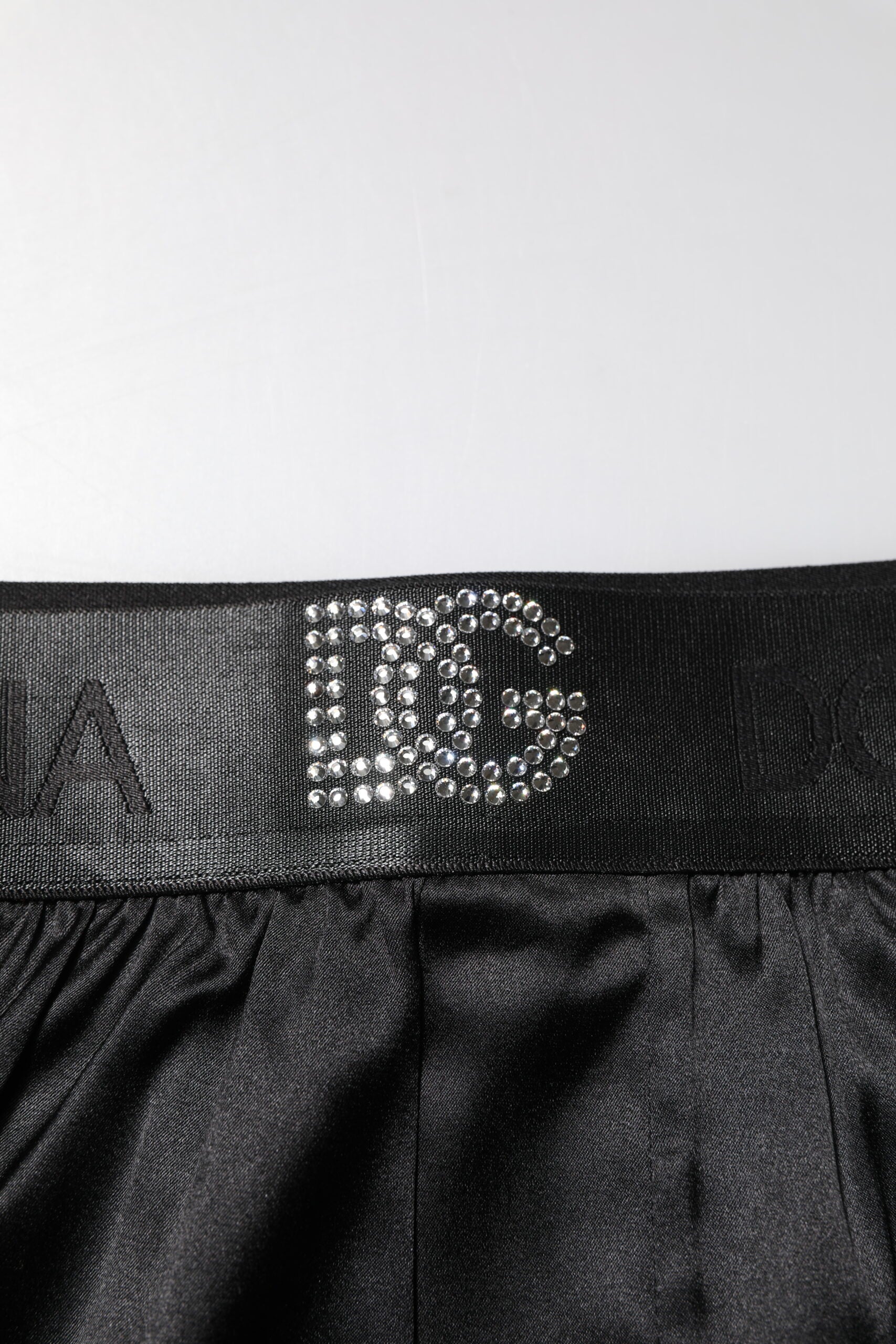 Dolce &amp; Gabbana – Schwarze Boxershorts mit Logo an der Taille, normale Passform