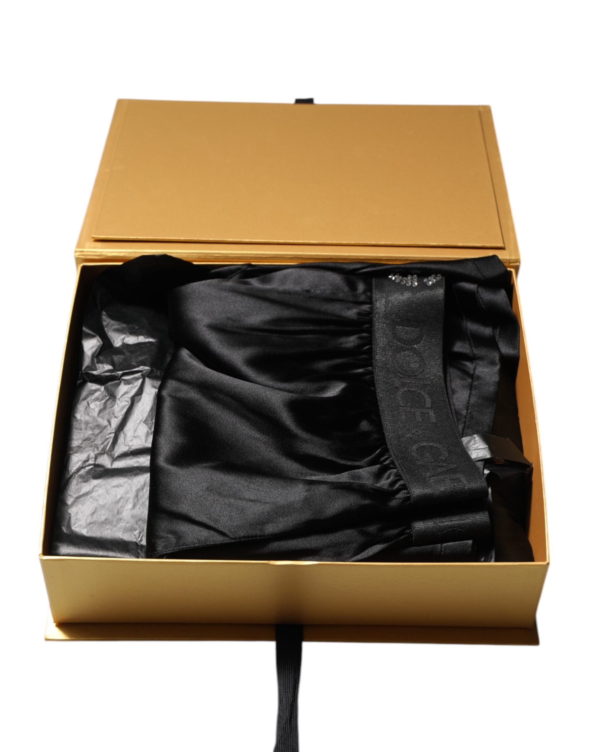 Dolce &amp; Gabbana – Schwarze Boxershorts mit Logo an der Taille, normale Passform