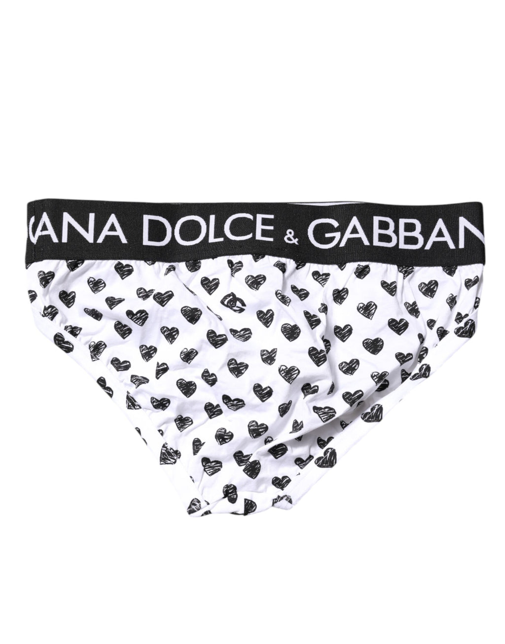 Dolce &amp; Gabbana – Weiße Slips mit Herz-Print
