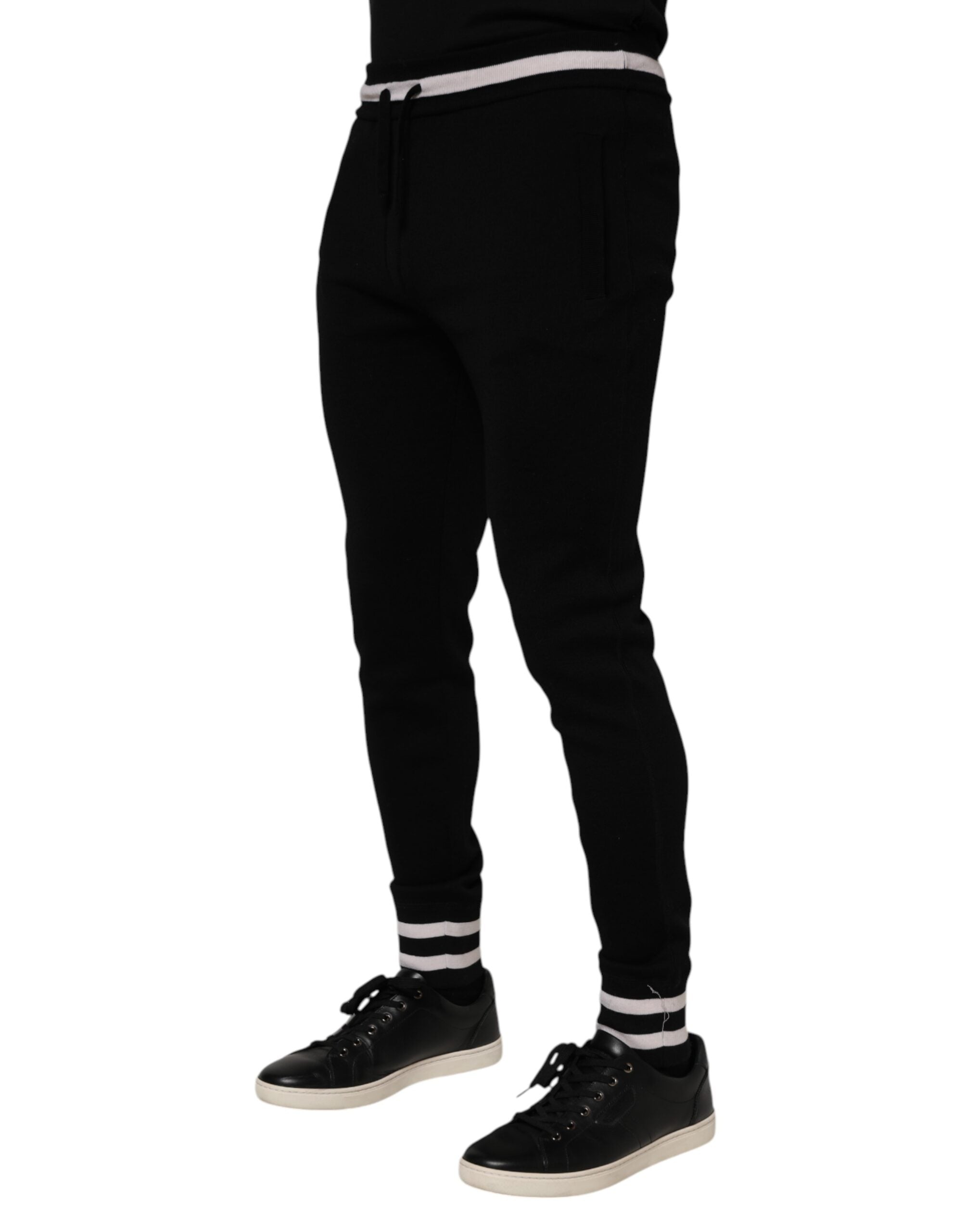 Dolce &amp; Gabbana Schwarze Jogginghose aus Baumwolle für Herren