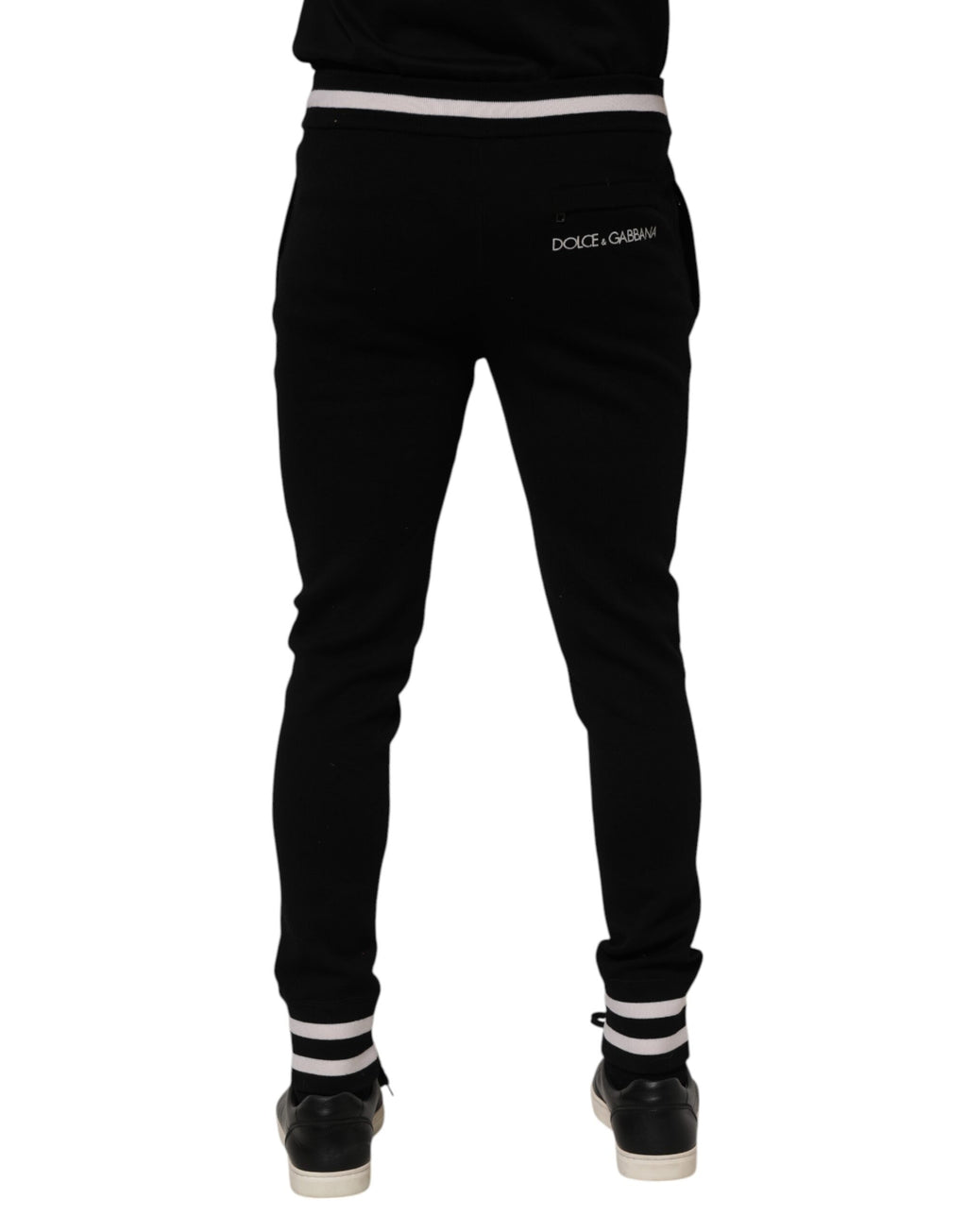 Dolce &amp; Gabbana Schwarze Jogginghose aus Baumwolle für Herren