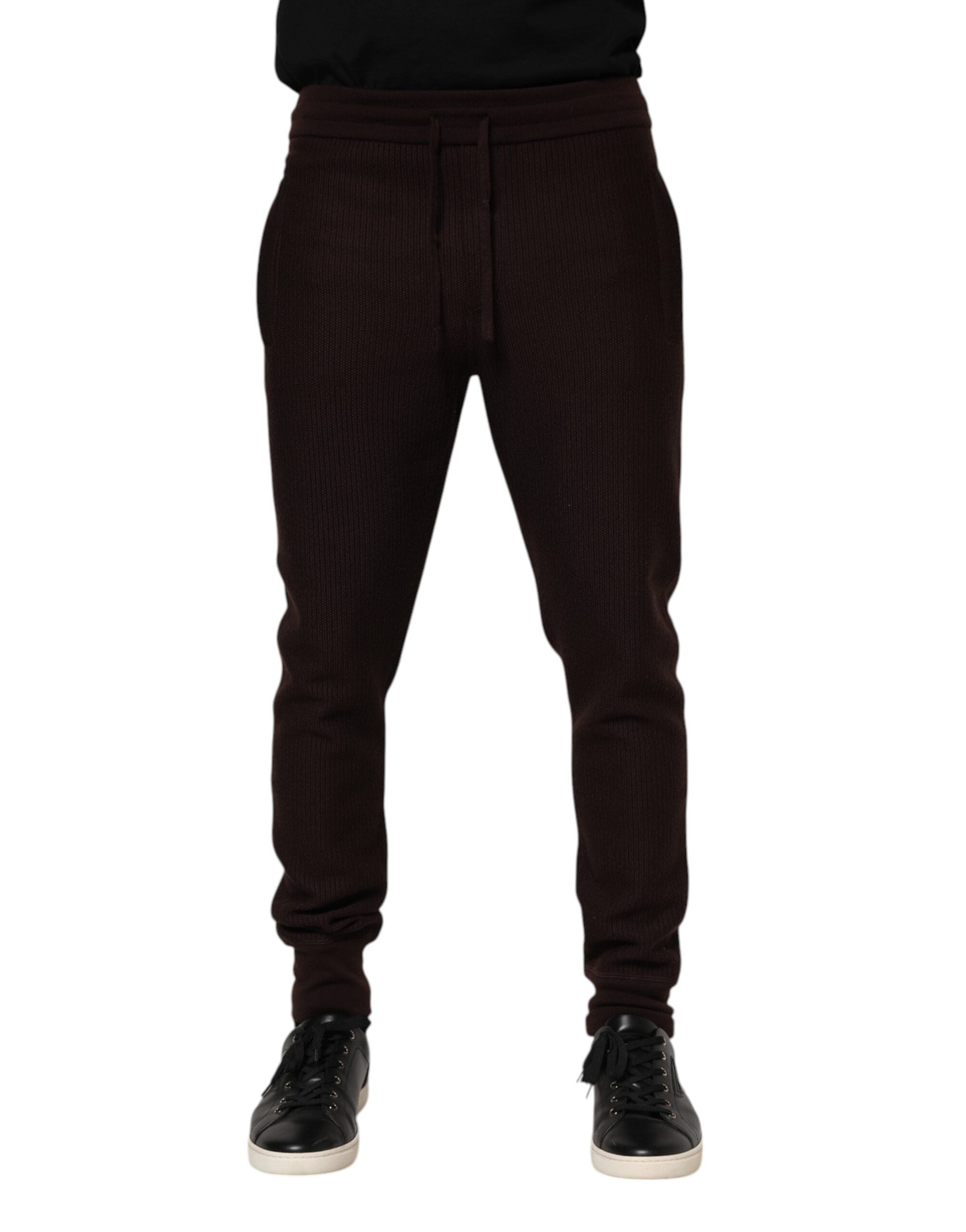 Dolce &amp; Gabbana Braune Kaschmir-Jogginghose für Herren