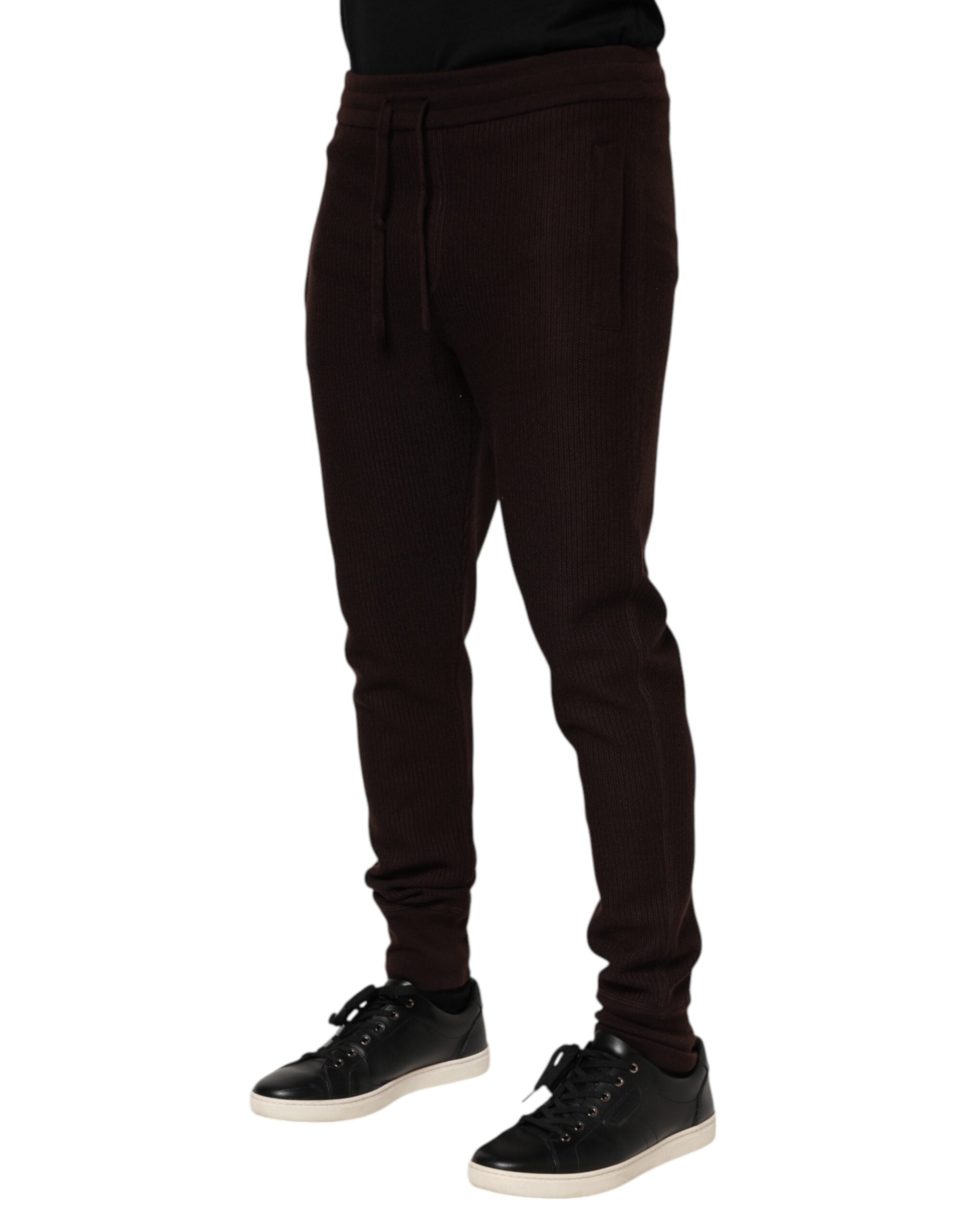 Dolce &amp; Gabbana Braune Kaschmir-Jogginghose für Herren