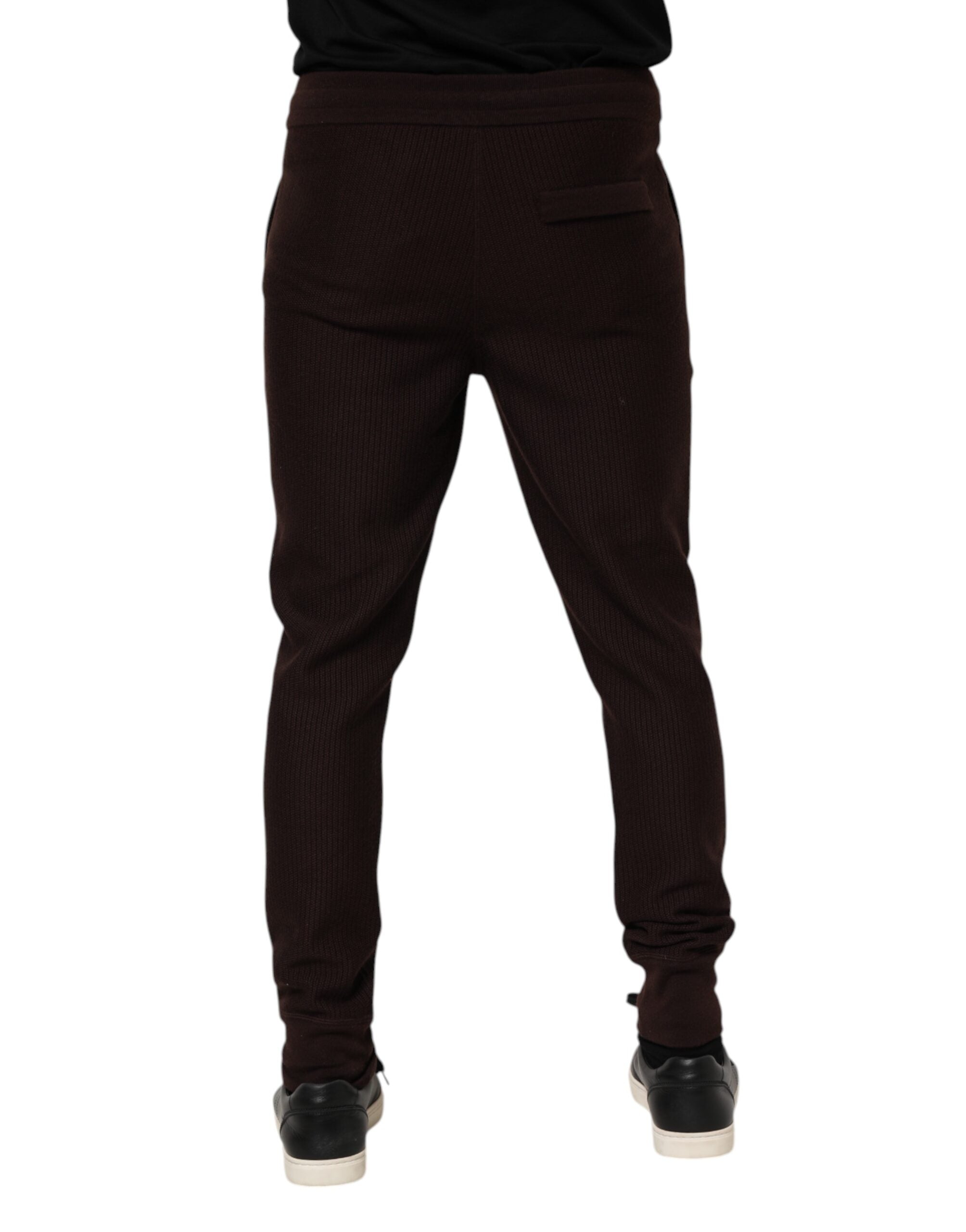 Dolce &amp; Gabbana Braune Kaschmir-Jogginghose für Herren