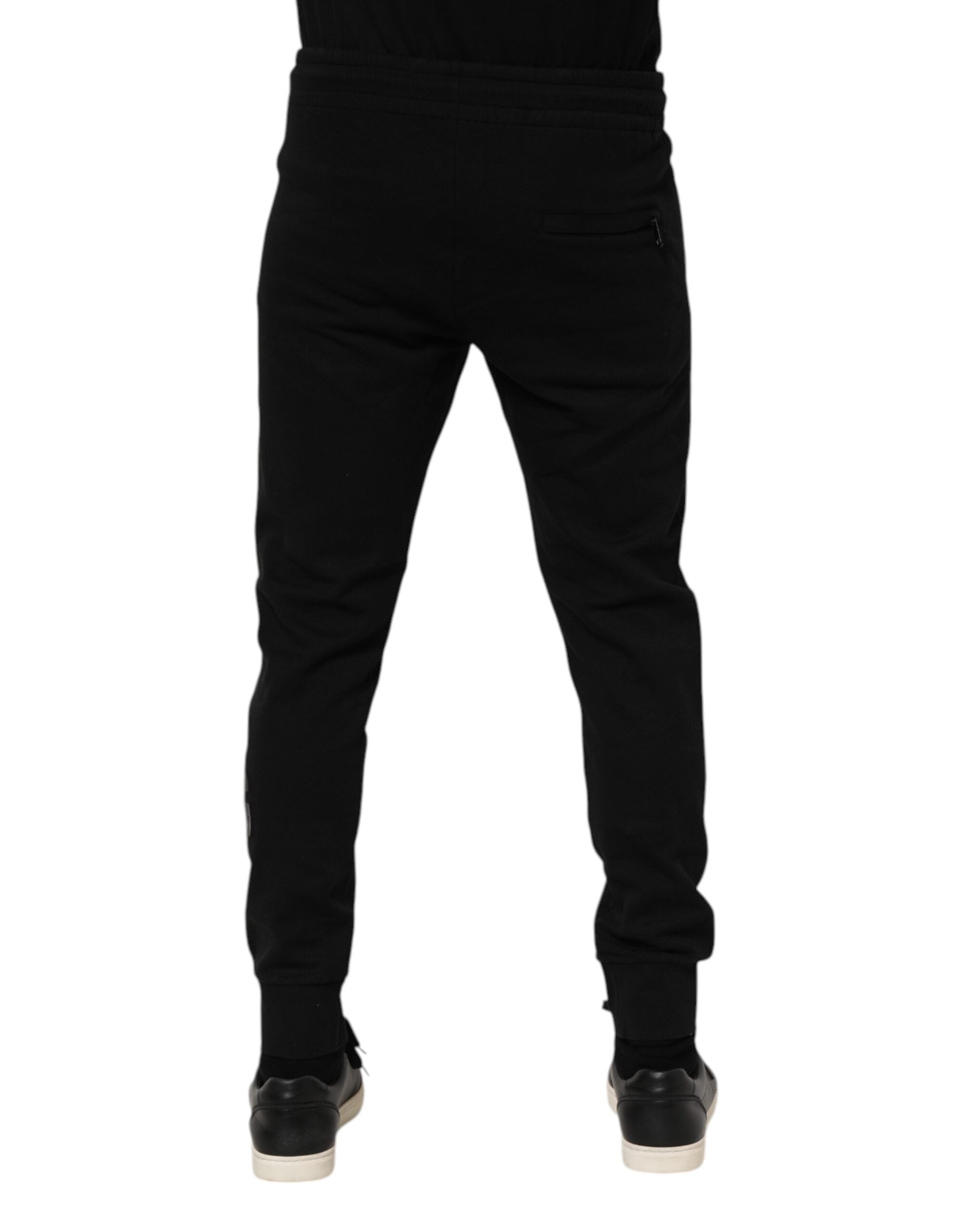 Dolce &amp; Gabbana Schwarze Jogginghose aus Baumwolle für Herren